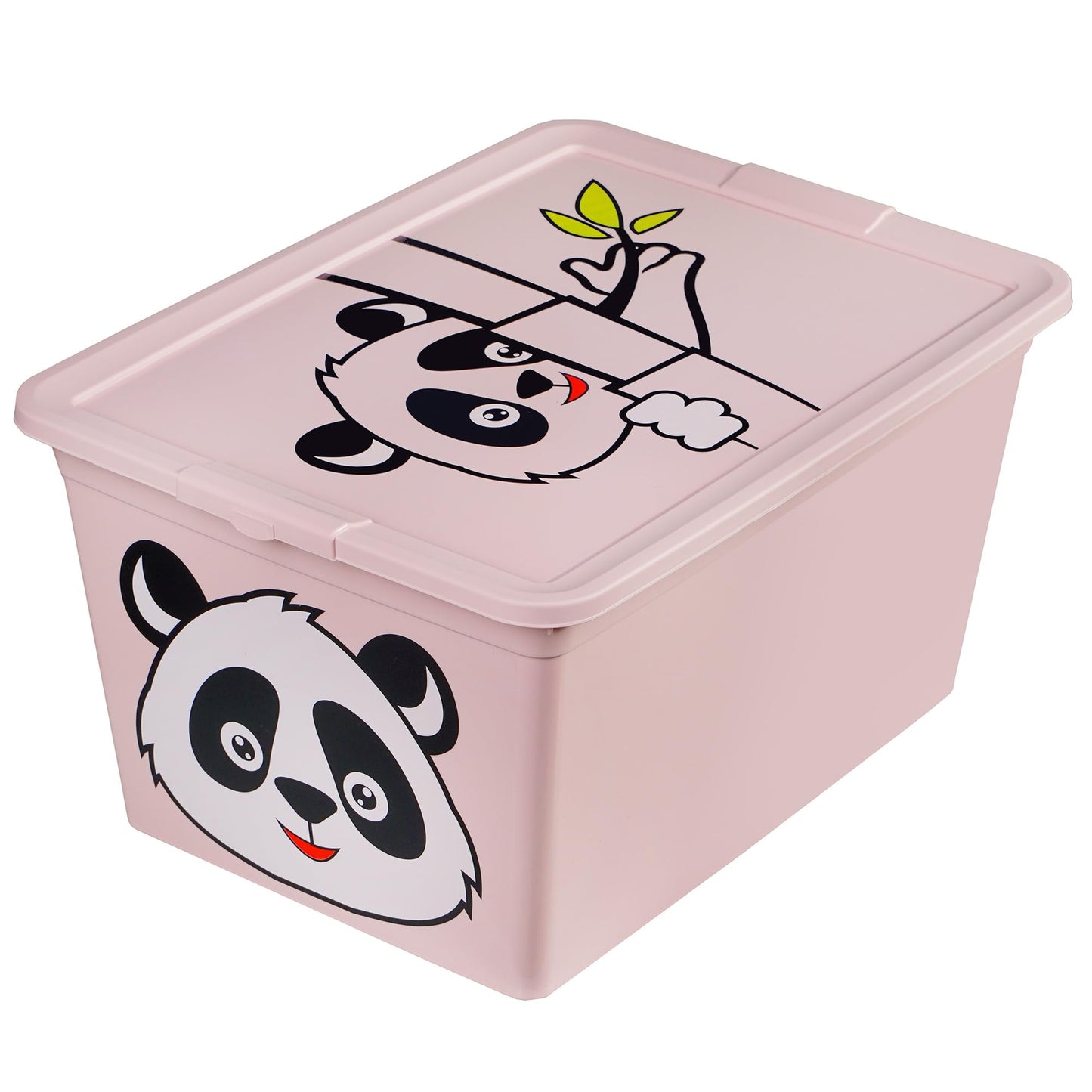 Aufbewahrungsbox mit Deckel, Rosa 30L