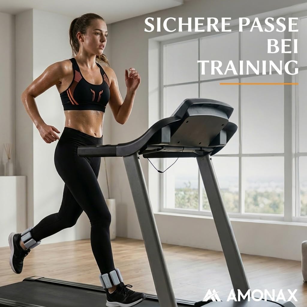 Gewichtsmanschetten Set für Beine und Arme (2x0,5kg), Grau - 0,5kg x 2