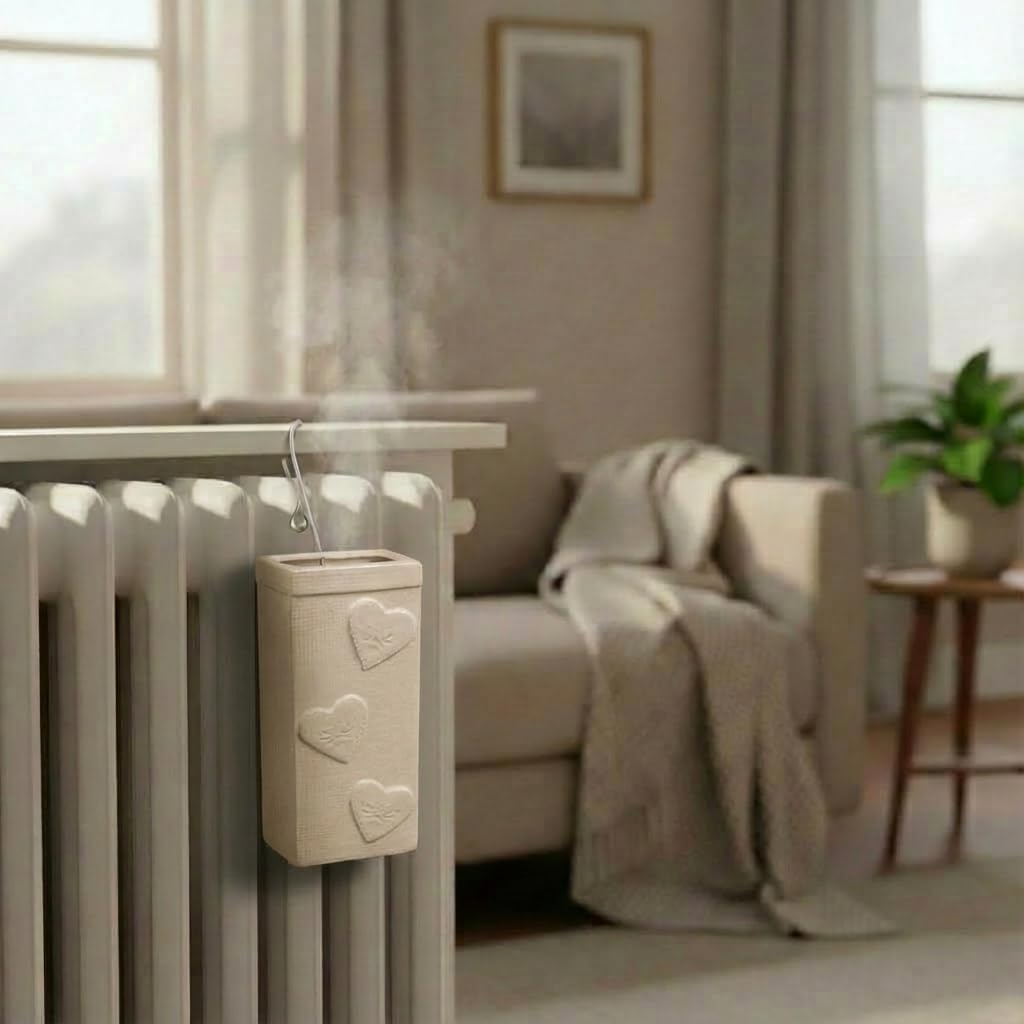 3er-Set Luftbefeuchter für Heizkörper, Beige