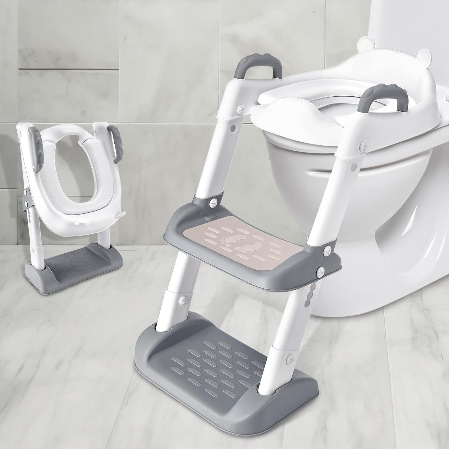 Kinder-Toilettentrainer mit Treppe