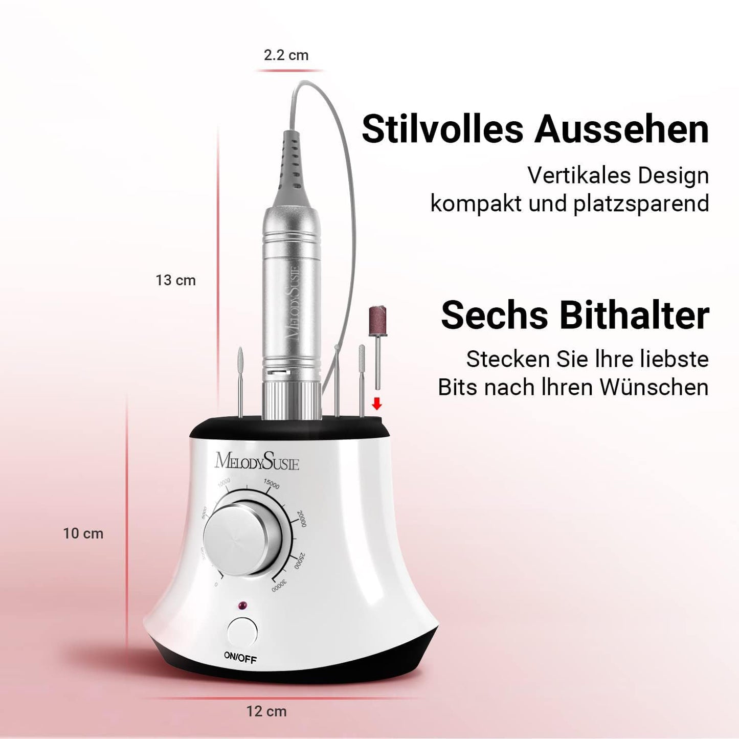 Professioneller Nagelfräser, A-weiss