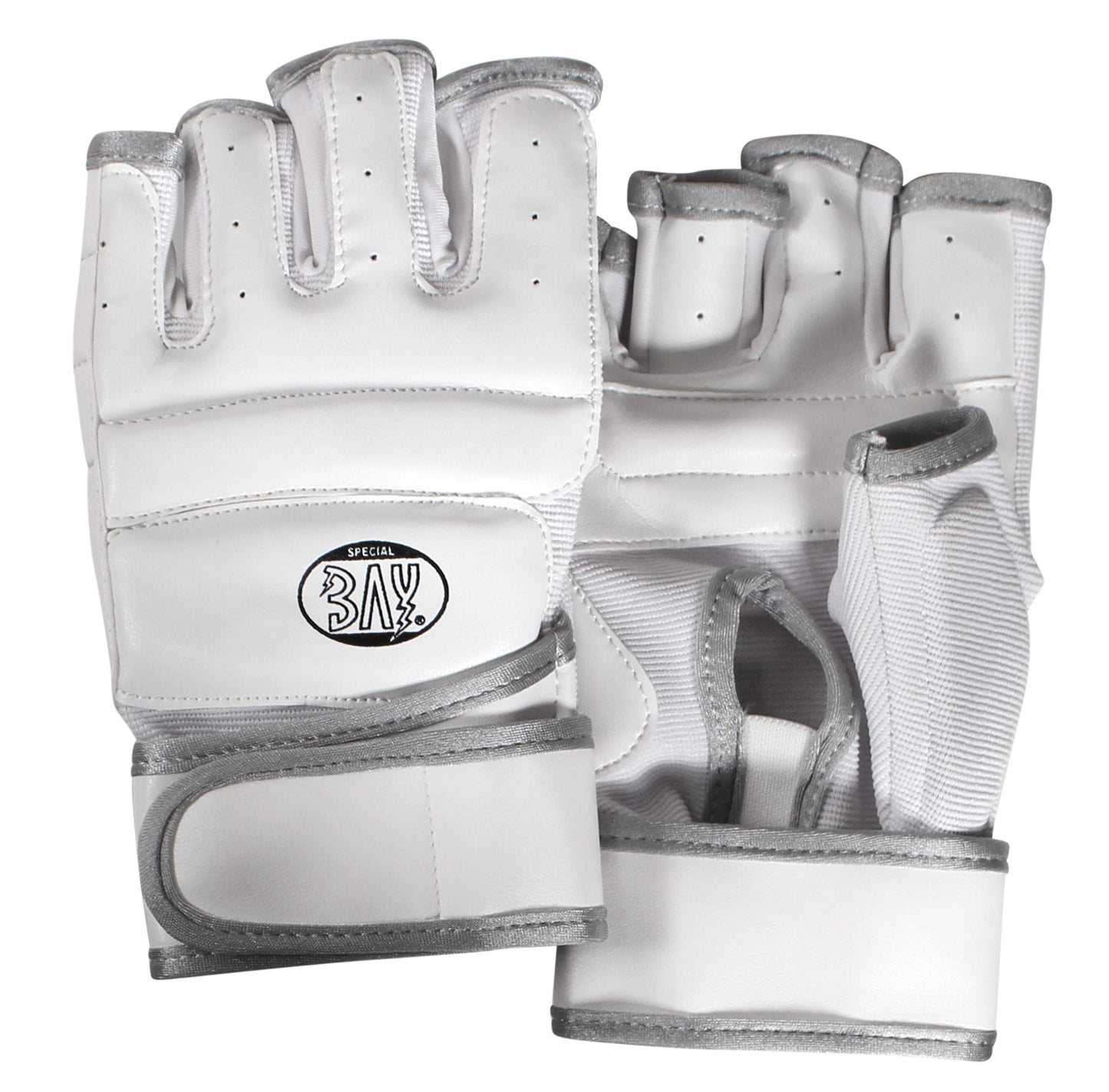 MMA Krav Maga Trainingshandschuhe, weiß/silber M