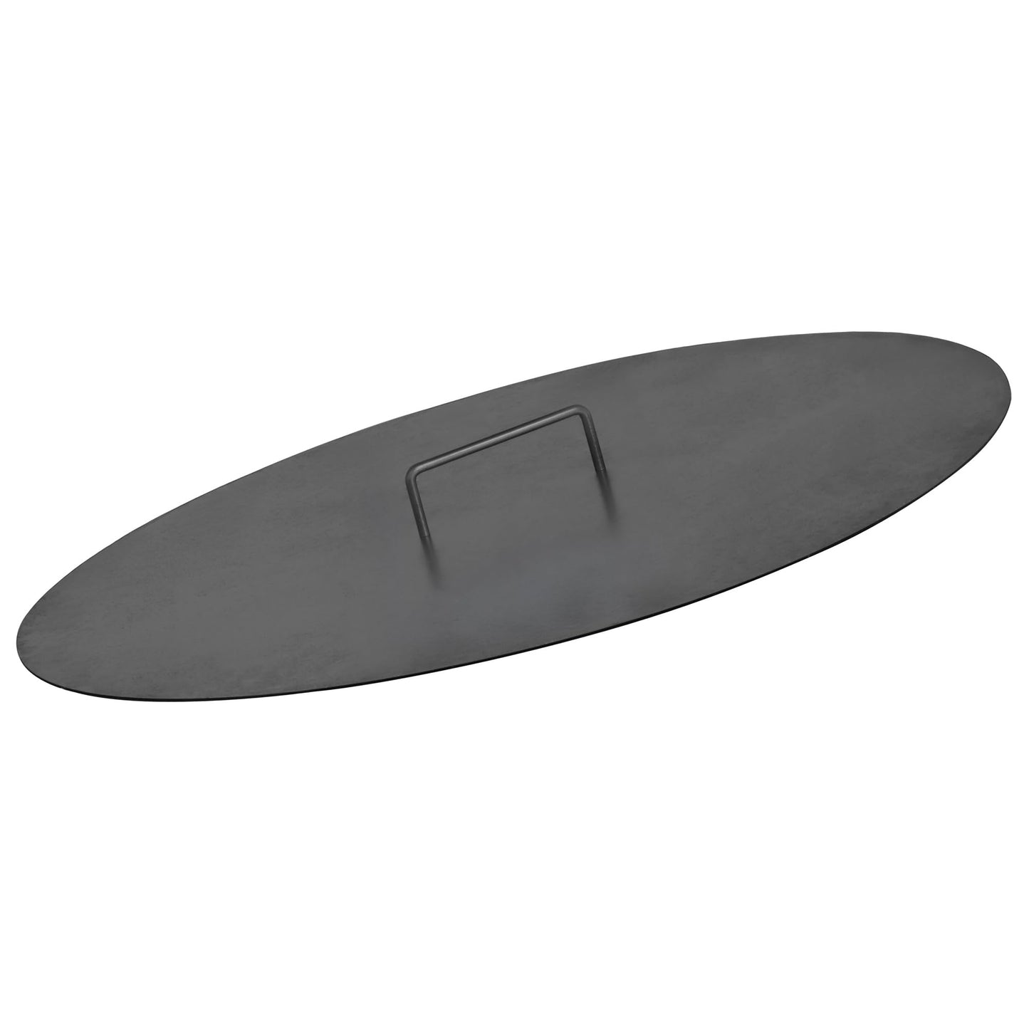 Feuerschalen-Abdeckplatte mit Griff, 80 cm, Schwarz, nur Deckel Ø 80 cm