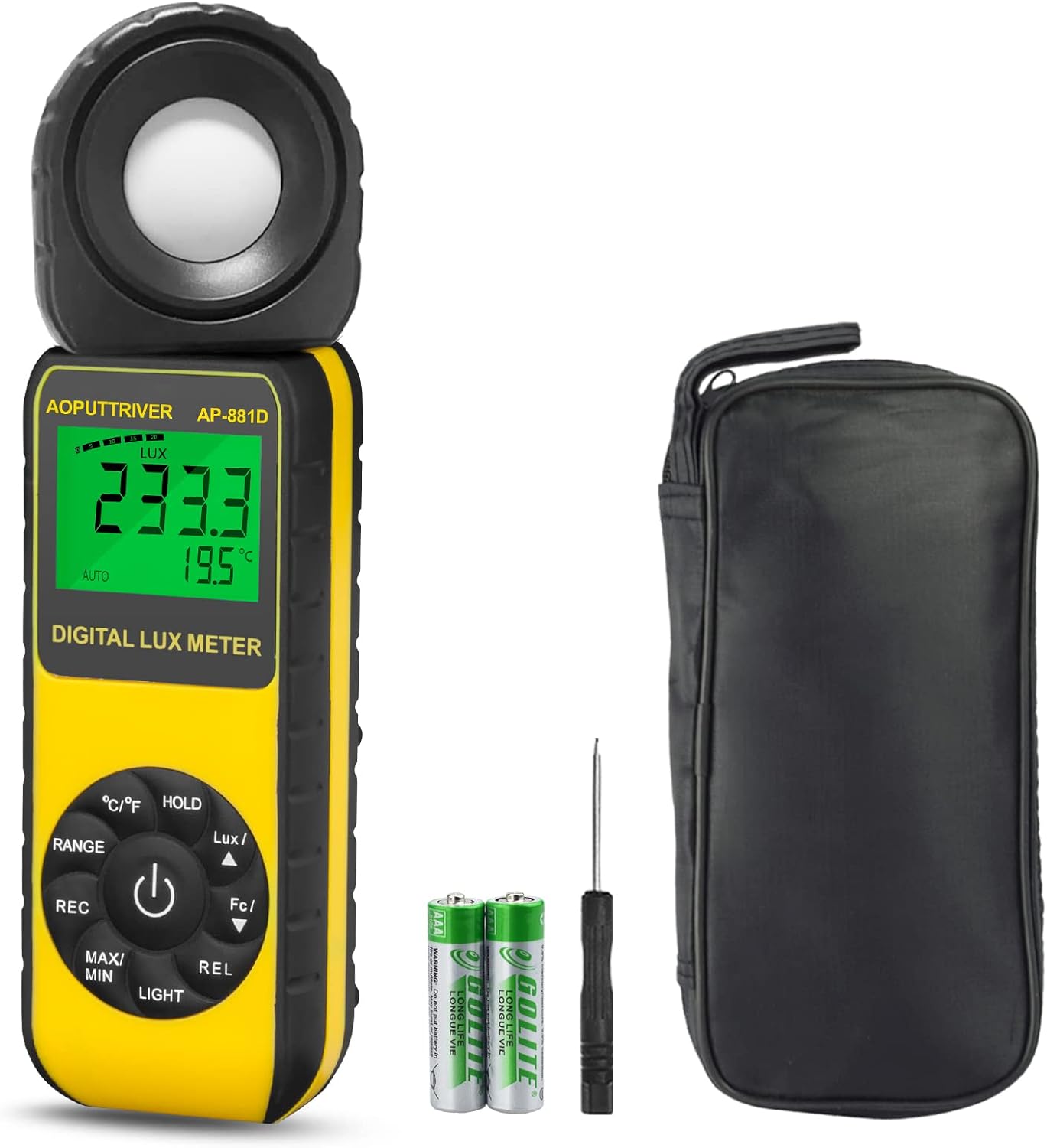 Digitaler Luxmeter AP-881D (bis 400.000 Lux), AP-881D(400.000LUX)