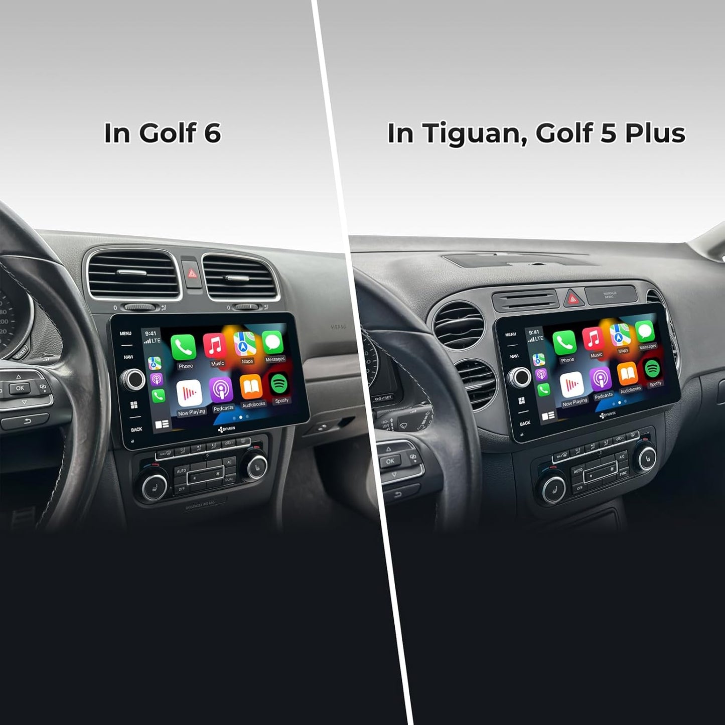 Android Autoradio Navi mit Carplay & DAB+ 9 Zoll
