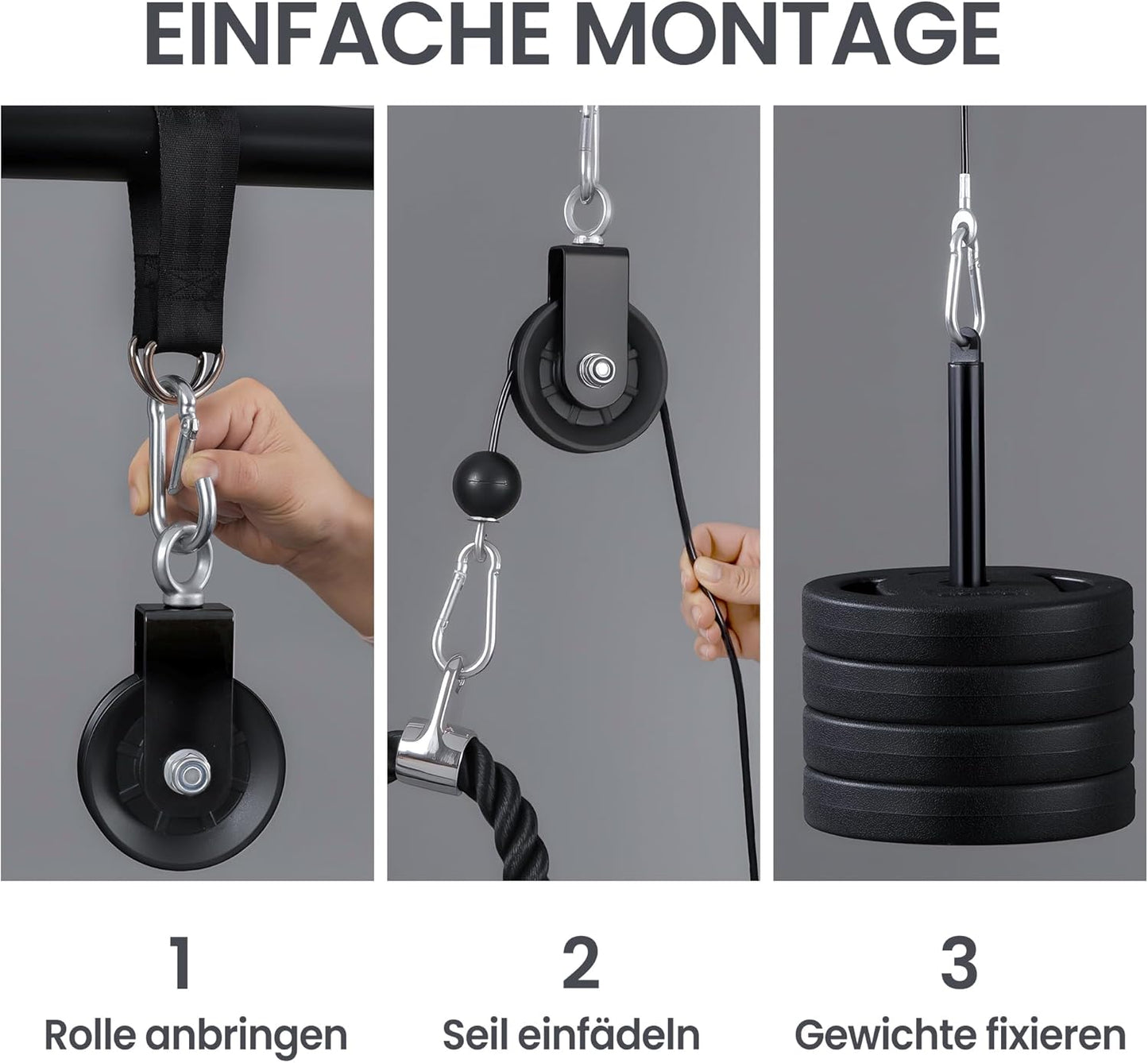 Latzugturm & Seilzugsystem für Zuhause, Pulley Set Basic