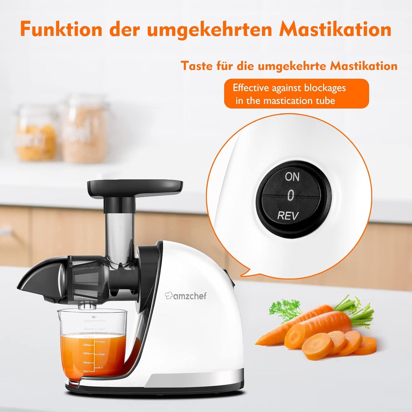 Slow Juicer, Rein-weiss