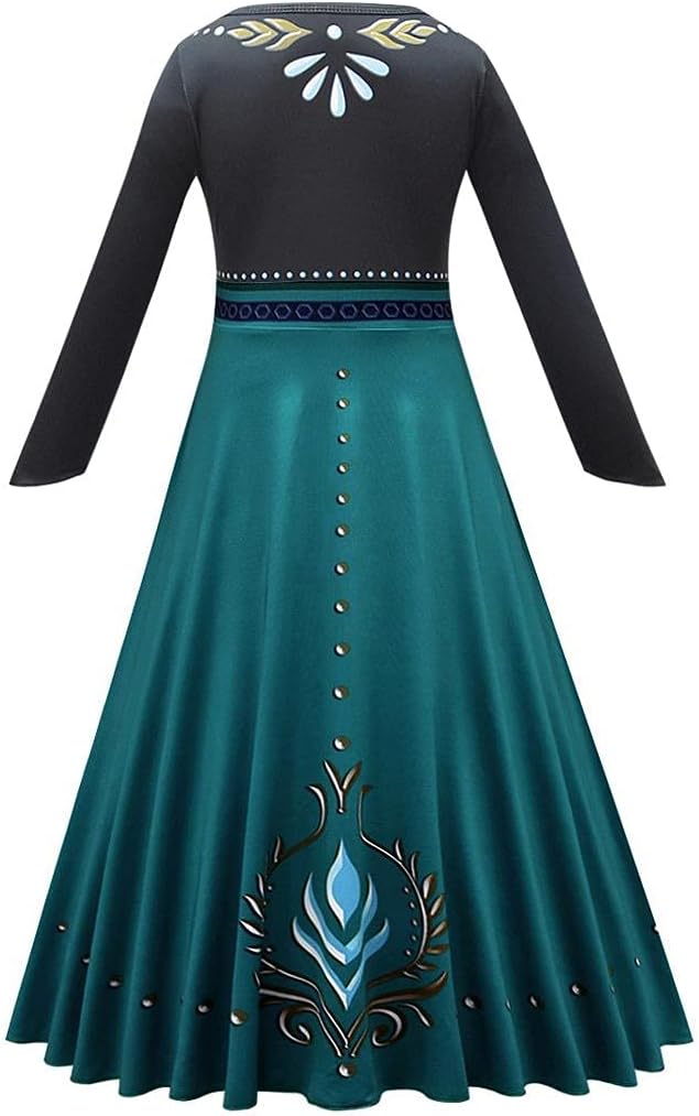 Prinzessin Anna Krönungskleid für Kinder, A (Nur Kleid) 9-10 Jahre