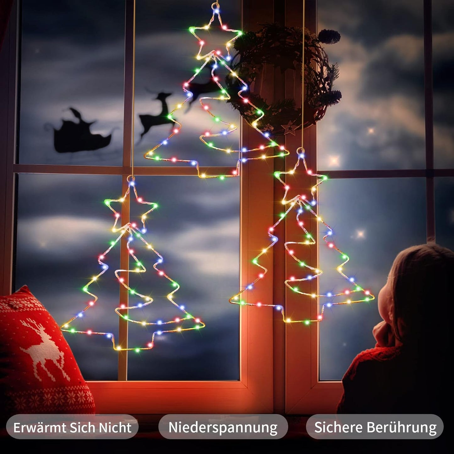 3er Set Weihnachtsbäume