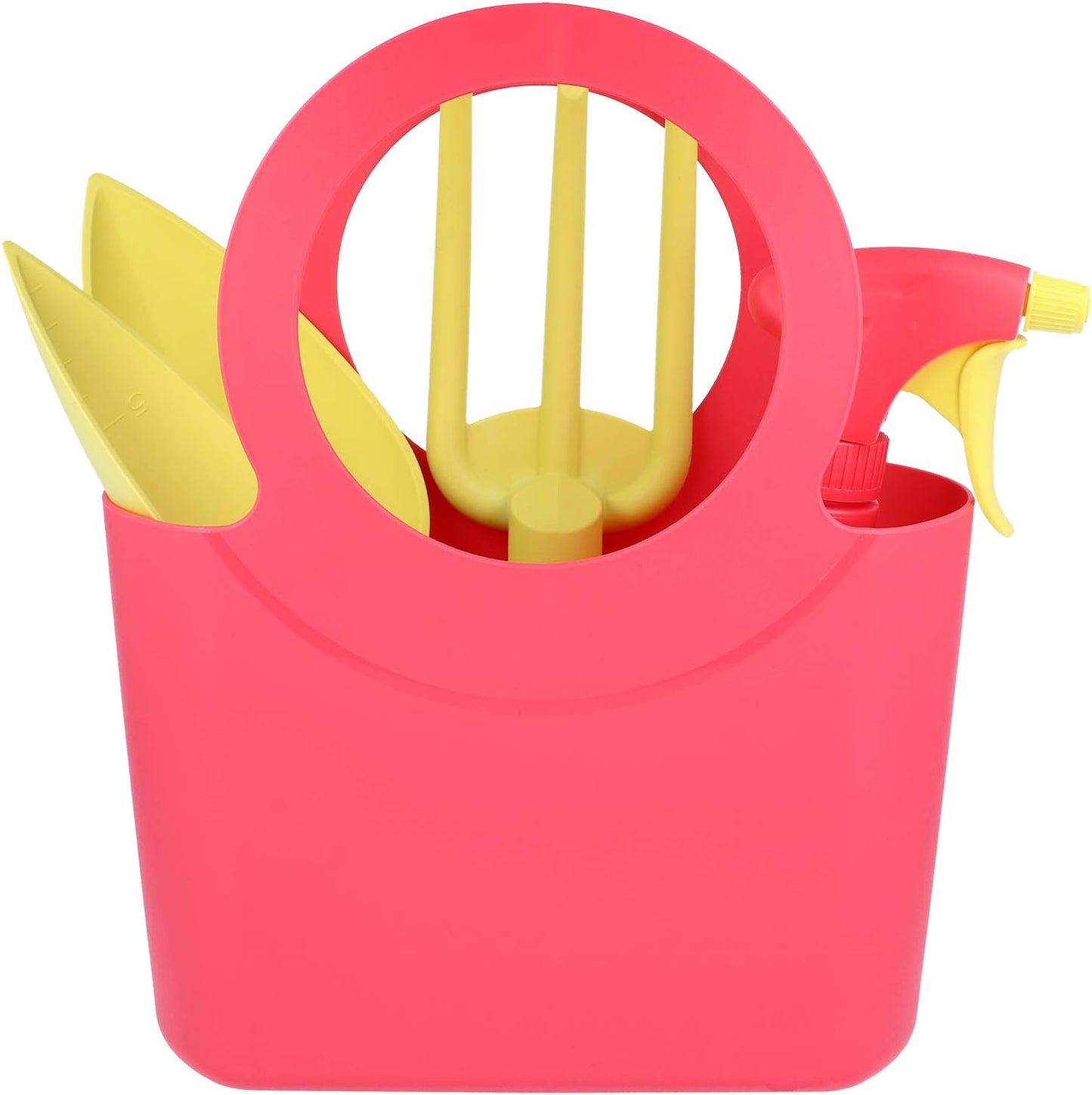 5-teiliges Kinder Gartenwerkzeug-Set mit Tragetasche, 5-teilig pink