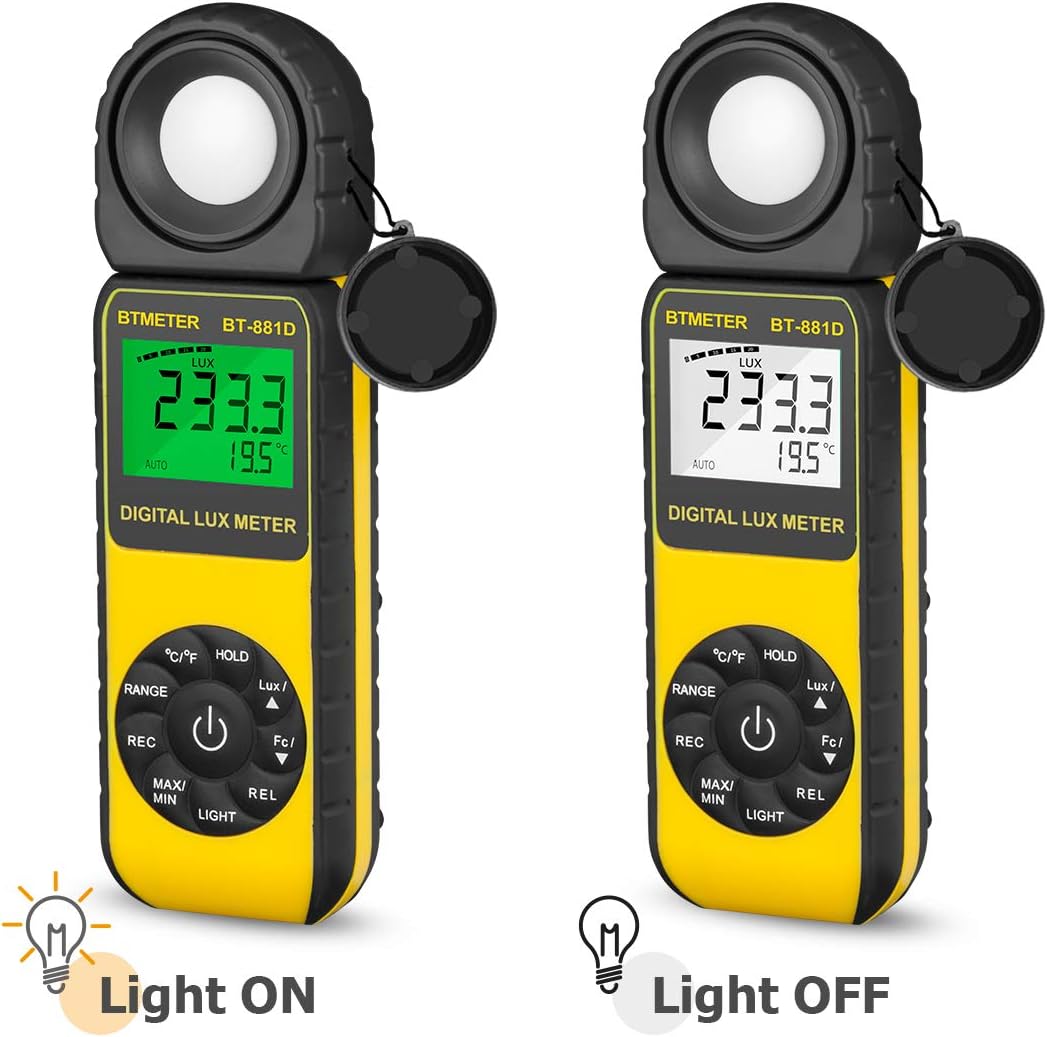 BT-881D Luxmeter mit drehbarem Sensor, BT881D (0.01~400,000 Lux)
