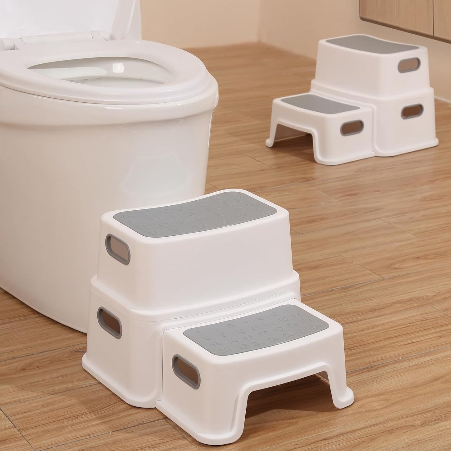 2er-Set Tritthocker für Kinder, 2
