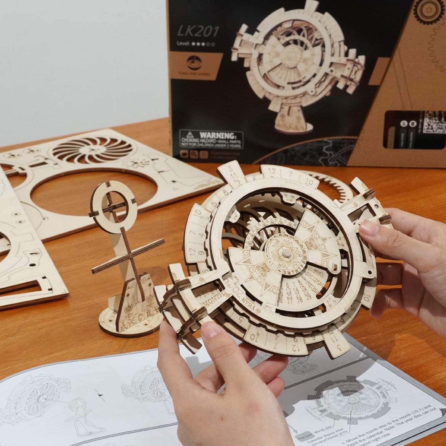 Perpetual Calendar 3D-Holzbausatz, Perpetual Calendar