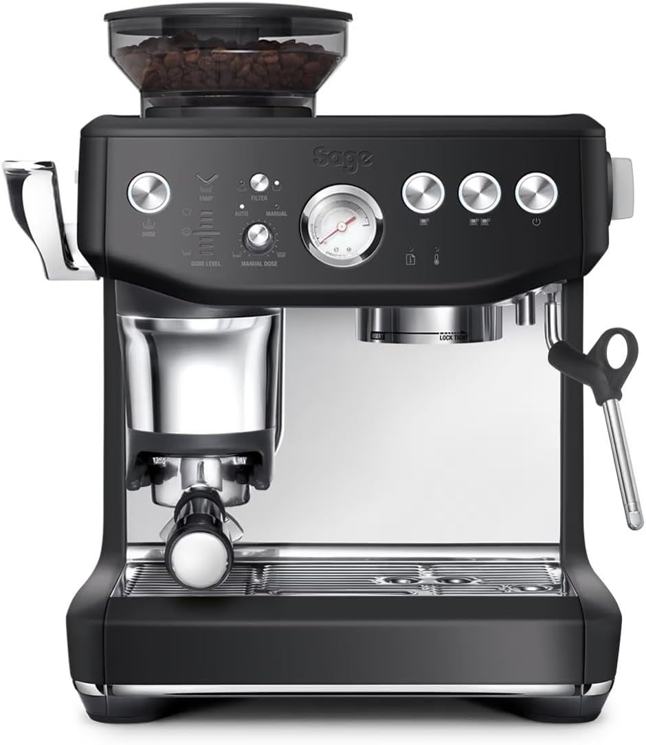 Barista Express Impress Kaffeemaschine mit Milchaufschäumer, Schwarzer Trüffel