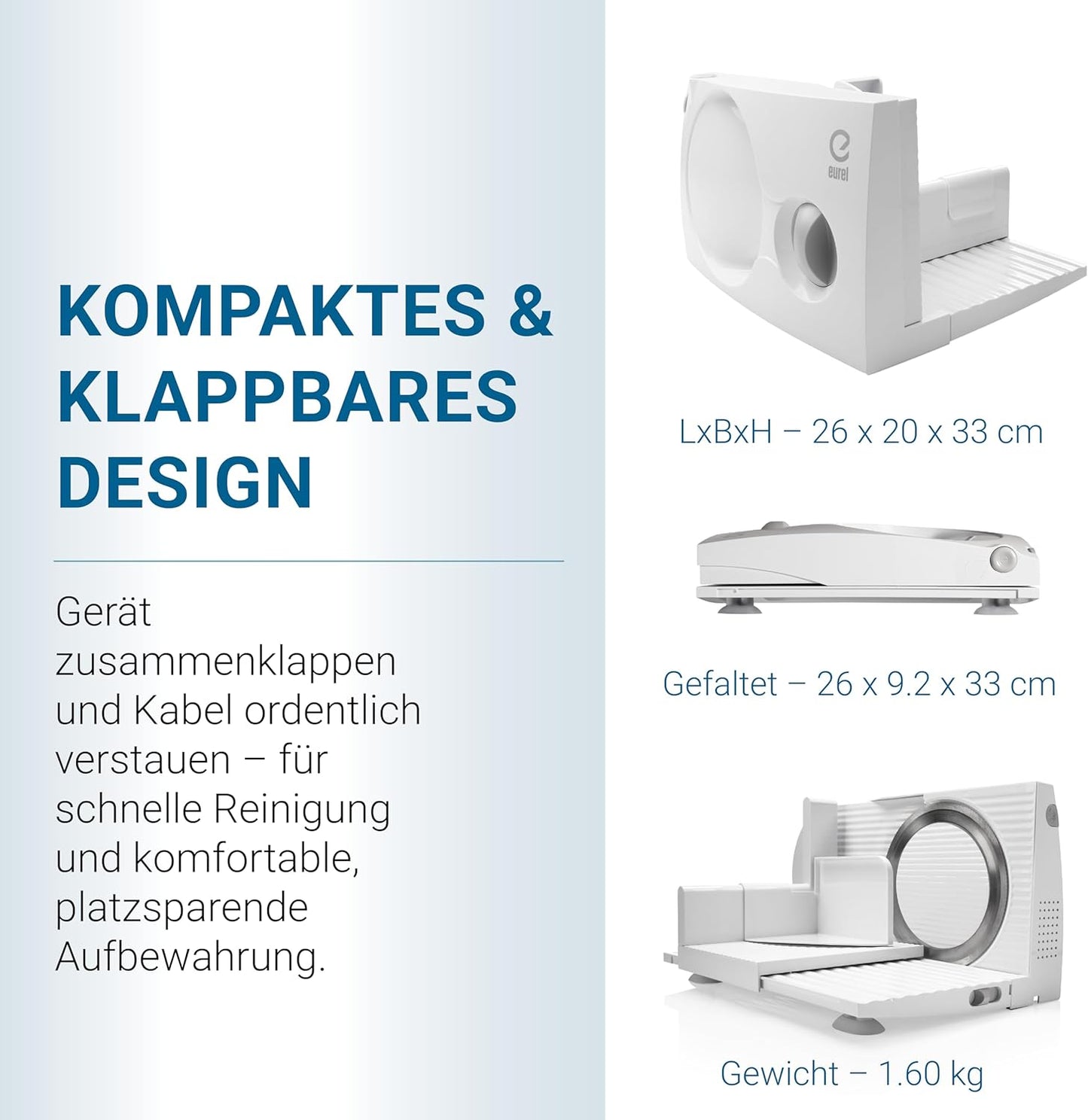 Elektrischer Allesschneider RS44, Weiß Rs44
