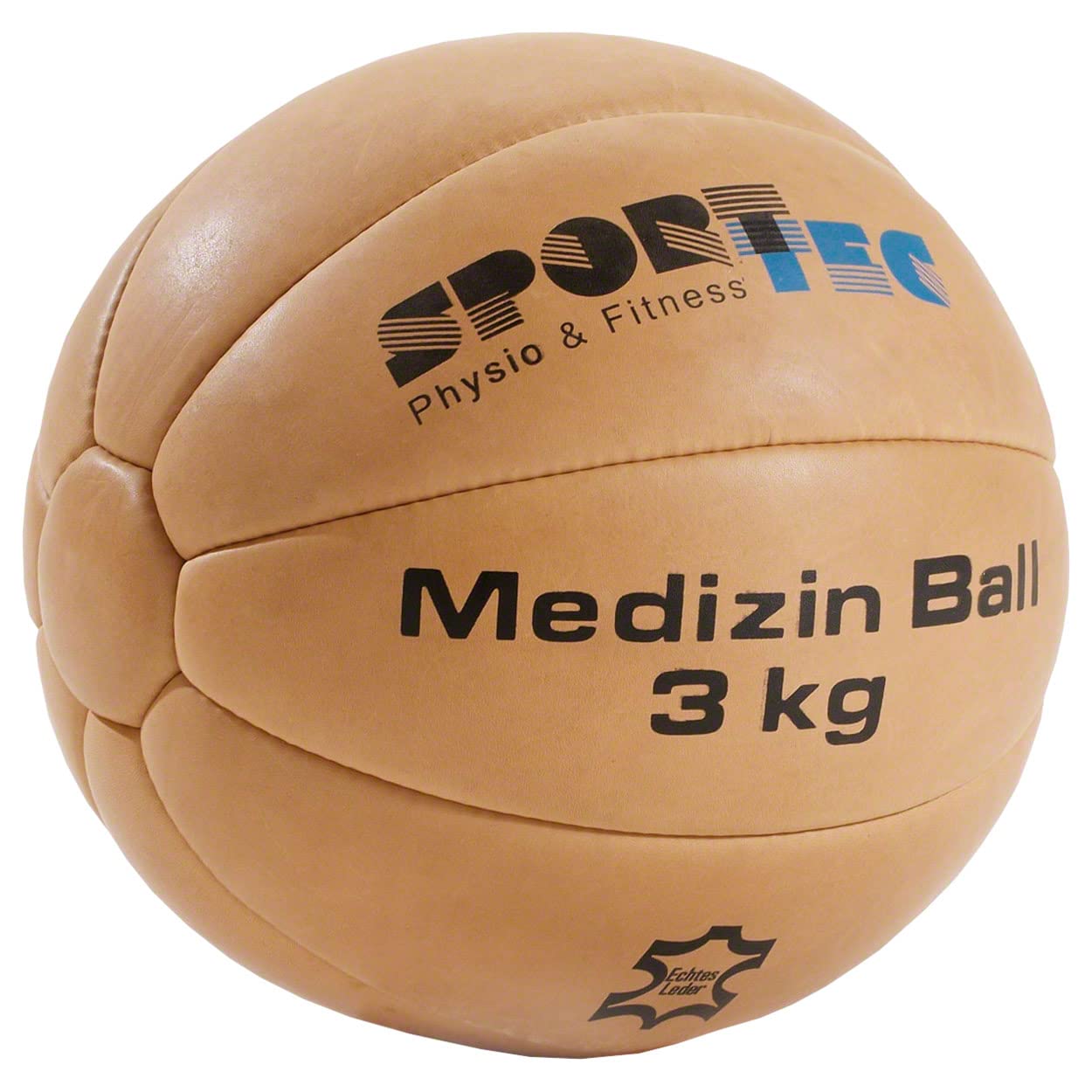 Medizinball aus Leder 3 kg, 3.0 Kilogramm