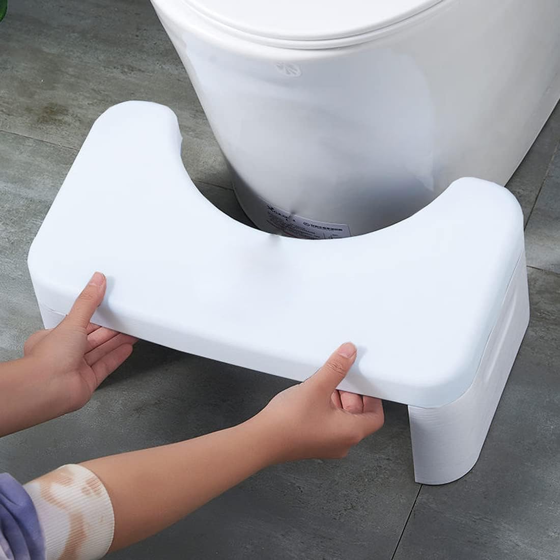 Klappbarer Toilettenhocker, Weib