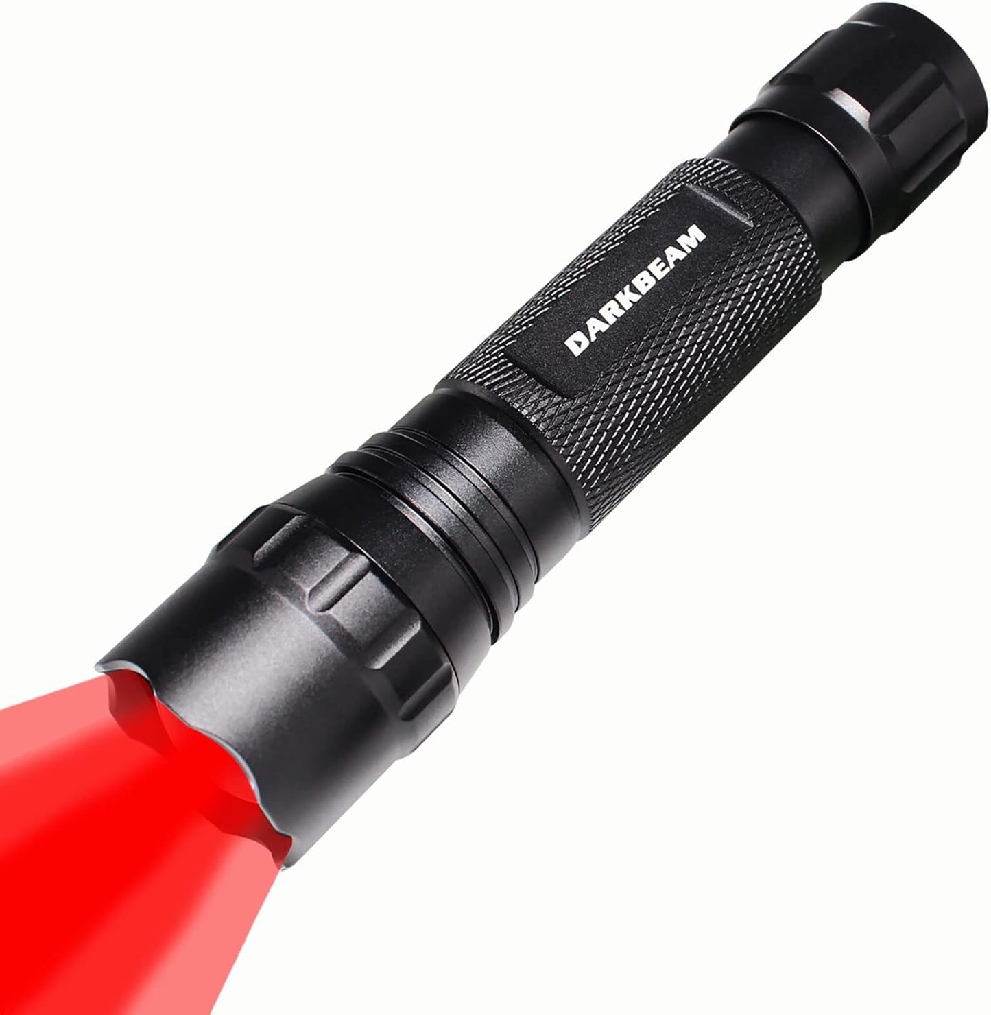 Rotlicht-Taschenlampe mit Zoomfunktion, USB-aufladbar, Rotlicht Taschengrösse