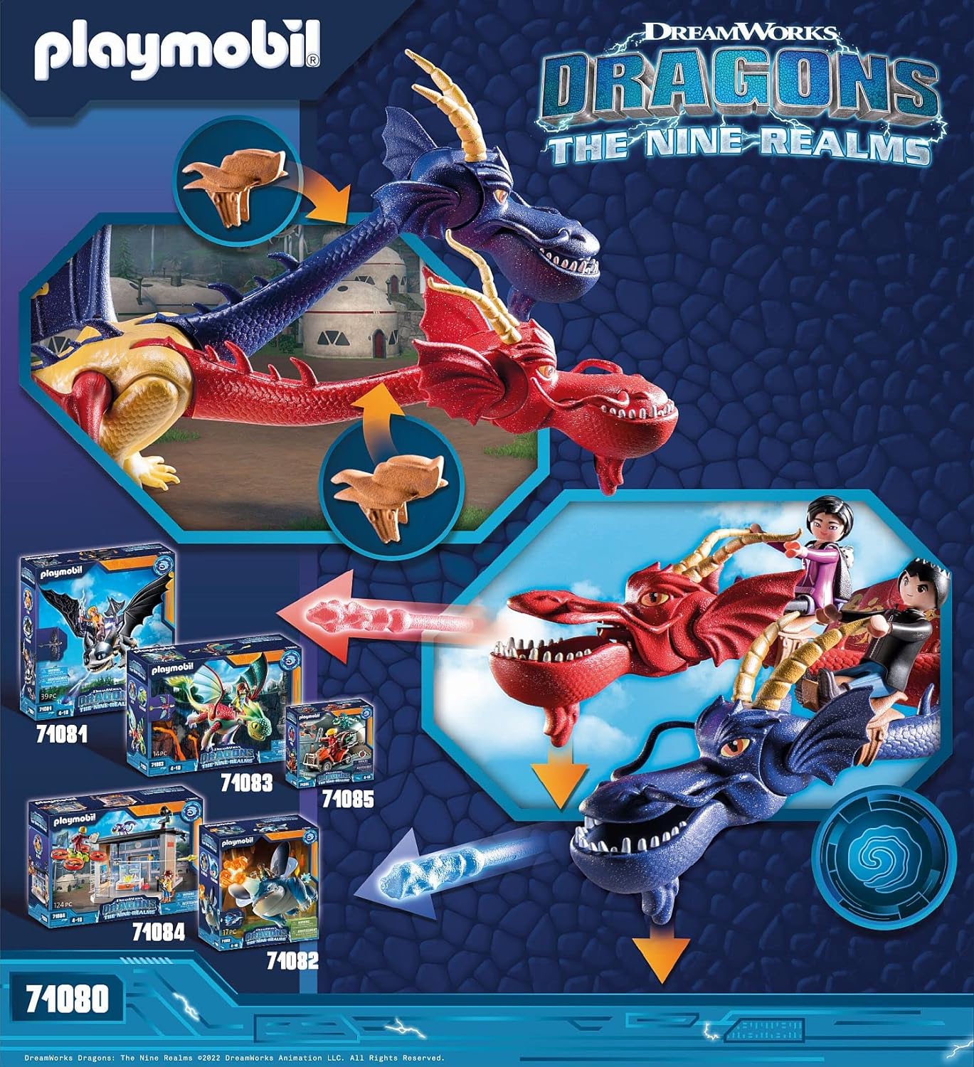 71080 Dragons: The Nine Realms - Wu & Wei, Konstruktionsspielzeug