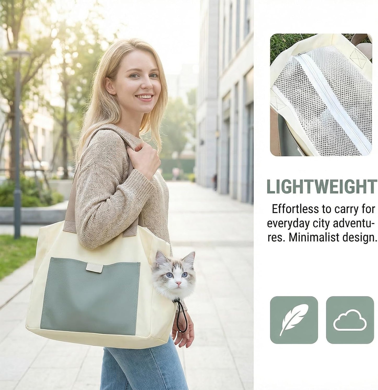 Kleine Haustiertasche für Katzen und Hunde