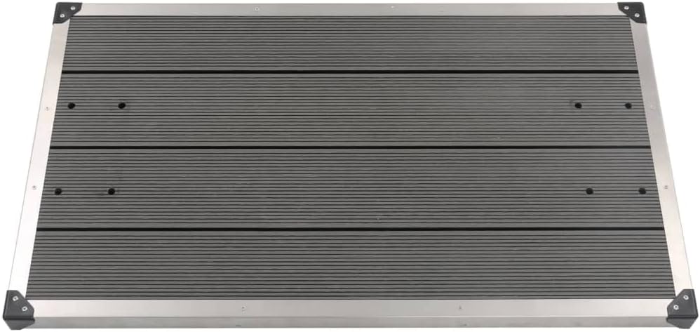 Bodenelement für Solardusche, 110 x 62 x 5 cm Grau