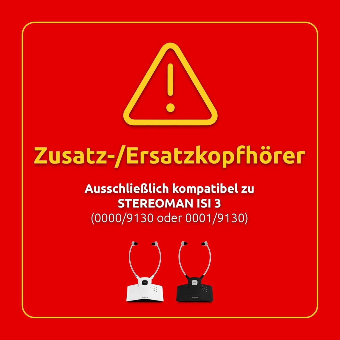 Kabelloser Stereo-Funkkopfhörer STEREOMAN ISI 3, weiss Kopfhörer einzeln