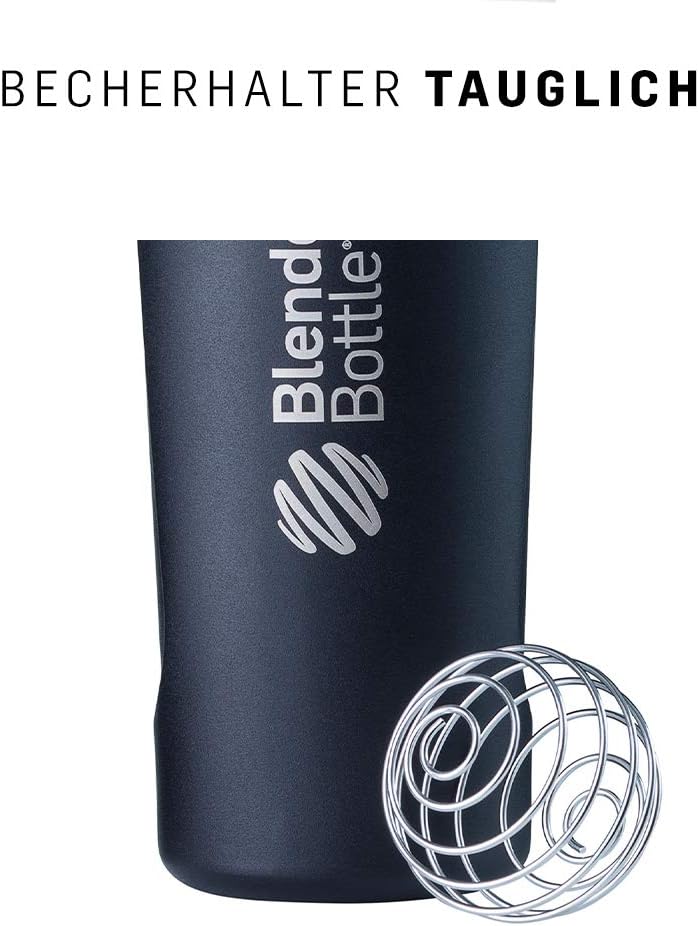Trinkflasche mit BlenderBall, 770 ml, Edelstahl - 770 ml Black