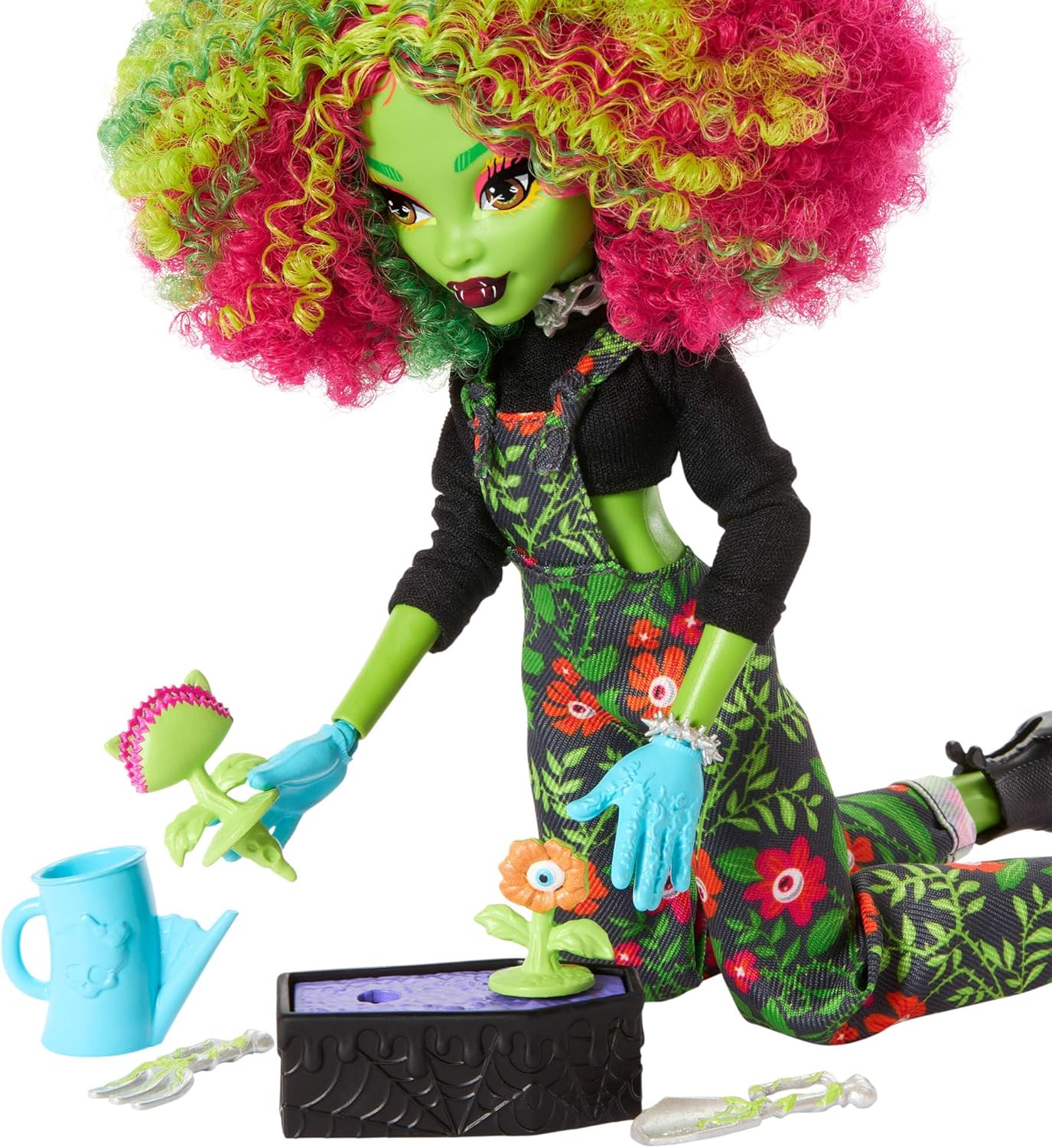 Fearbook Venus McFlytrap-Puppe mit Zubehör-Set, grün