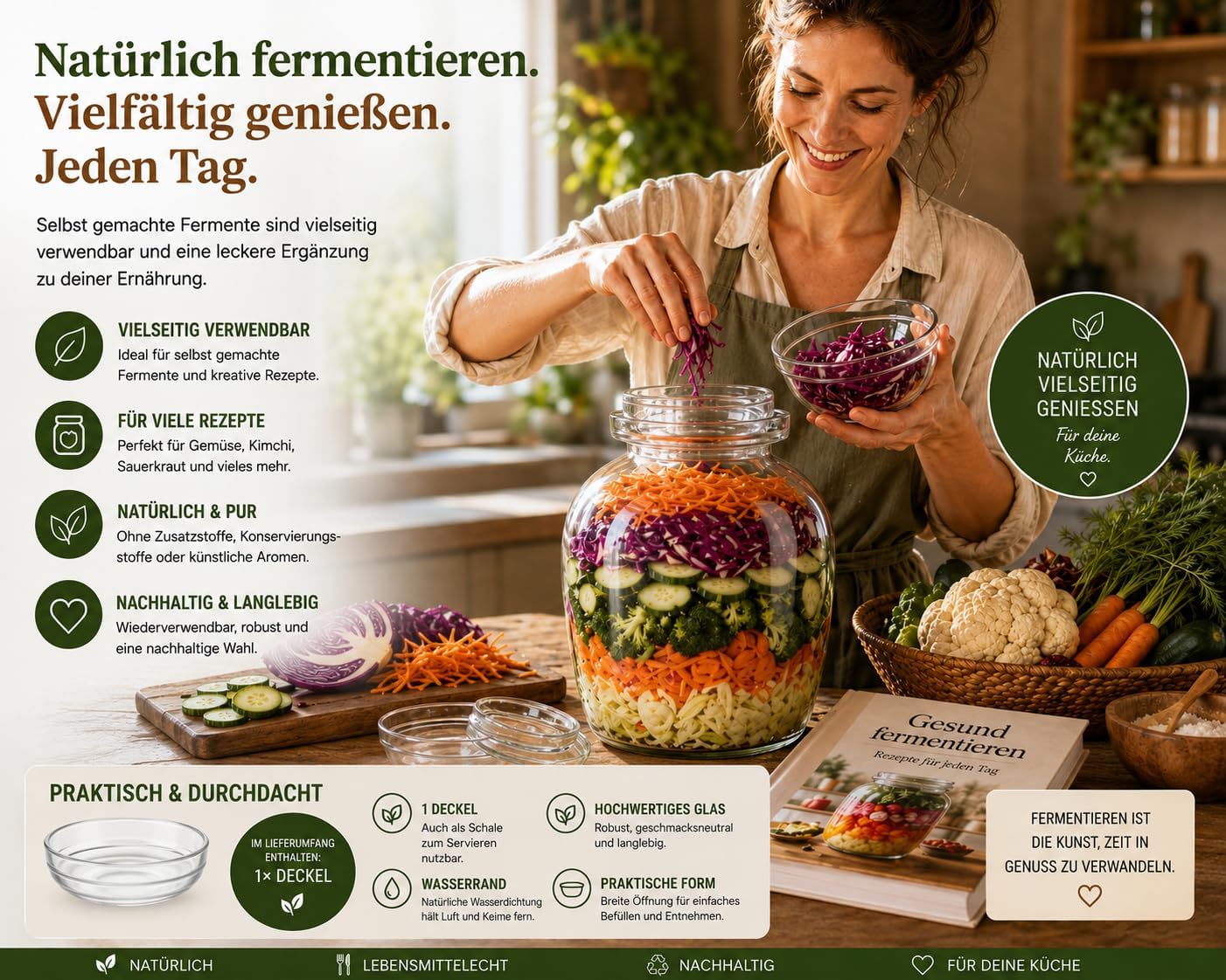 Gärglas mit 8 Liter, 8 L