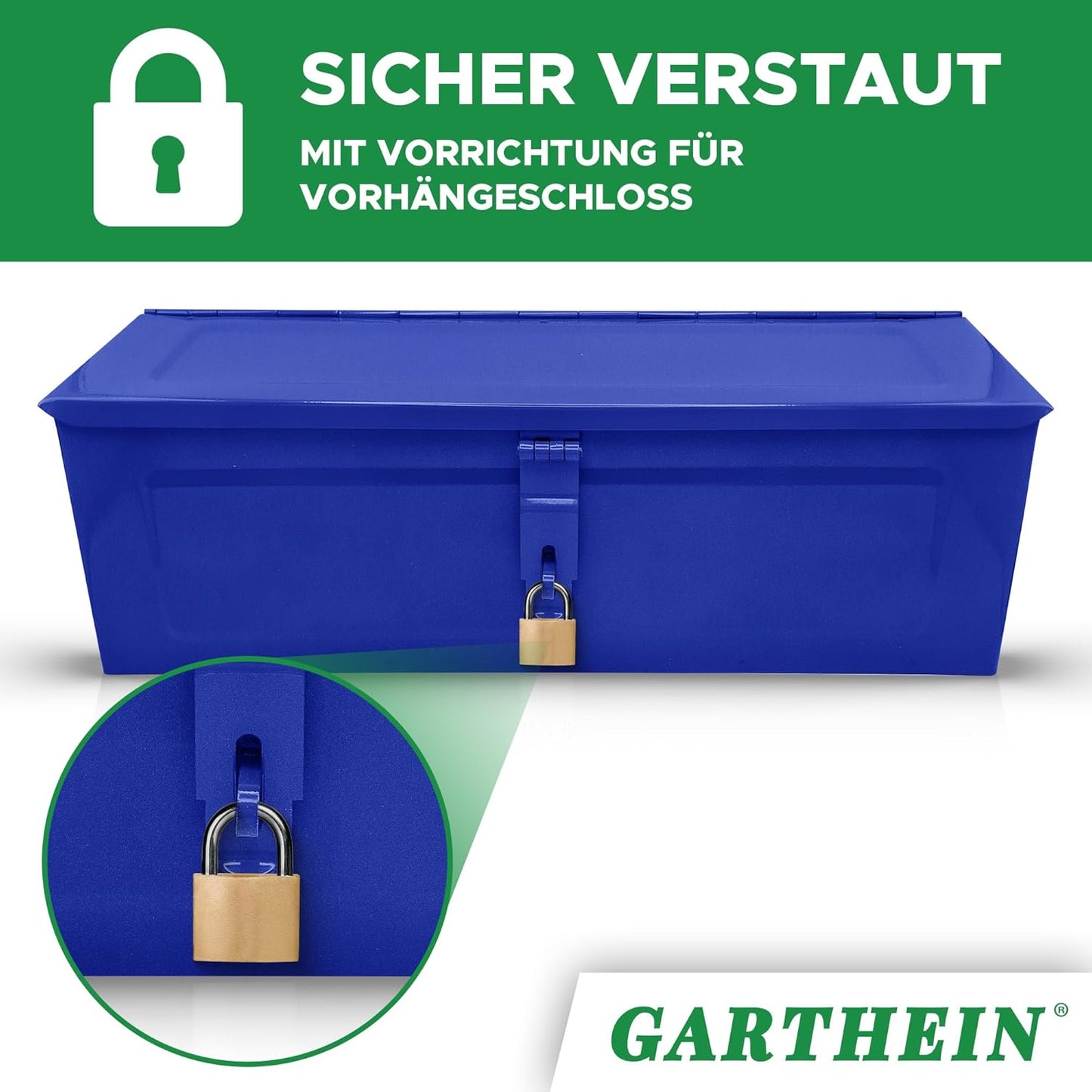 Metall-Werkzeugkiste, Blau