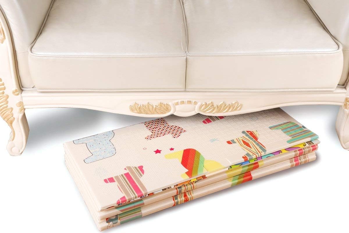 Baby Spielmatte mit Teddybär & Pferde Motiv, Teddybär und Pferde