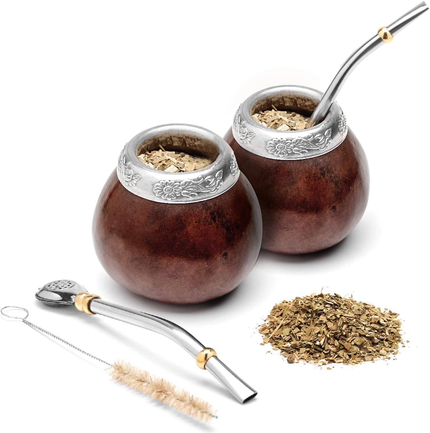 2-teiliges Set für Mate Tee inkl. Zubehör