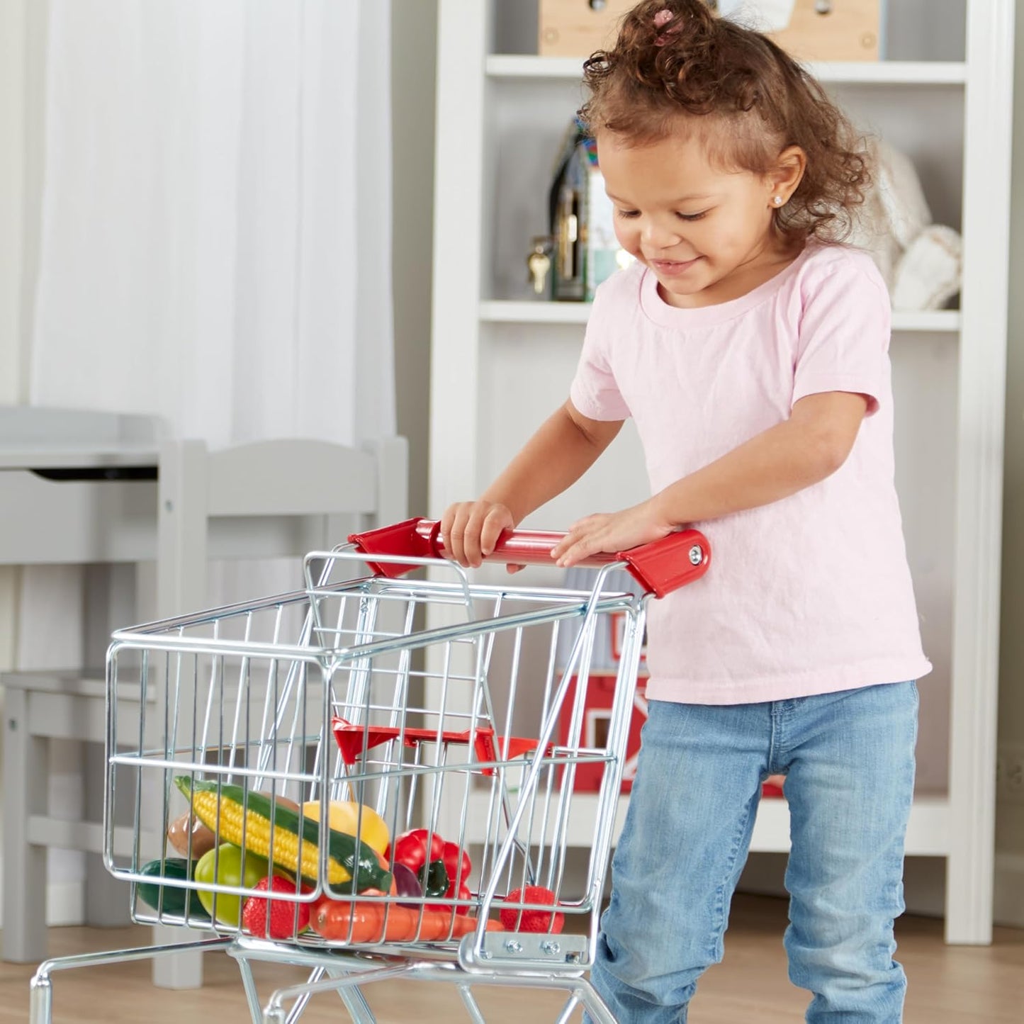 Einkaufswagen für Kinder, Griffhöhe 52 cm, Einkaufswagen