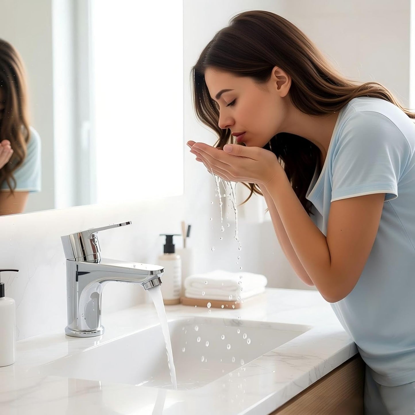 Einhebelmischer Waschtischarmatur, Wasserhahn Bad Wasserhahn