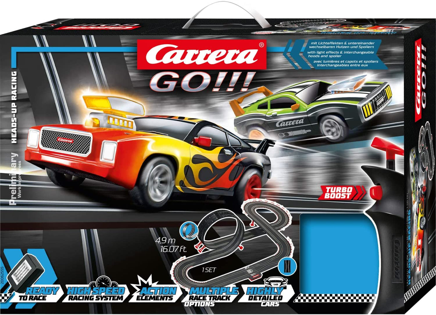 GO!!! Heads-Up Racing, Rennbahn, Heads-Up Racing