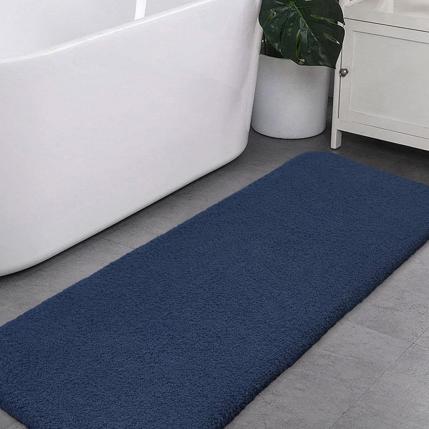 Rutschfeste Badematte, 50 x 122cm, Marineblau 50 x 122cm