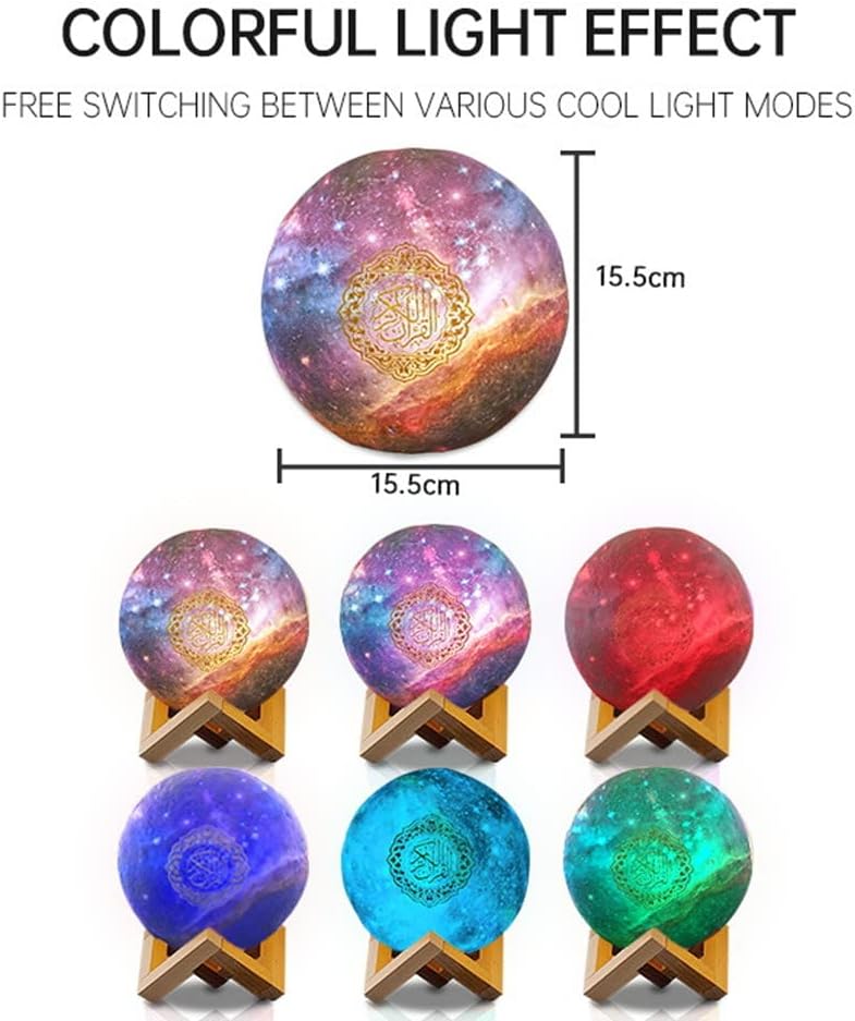 Quran Bluetooth-Lautsprecher mit 3D-Mondlampe