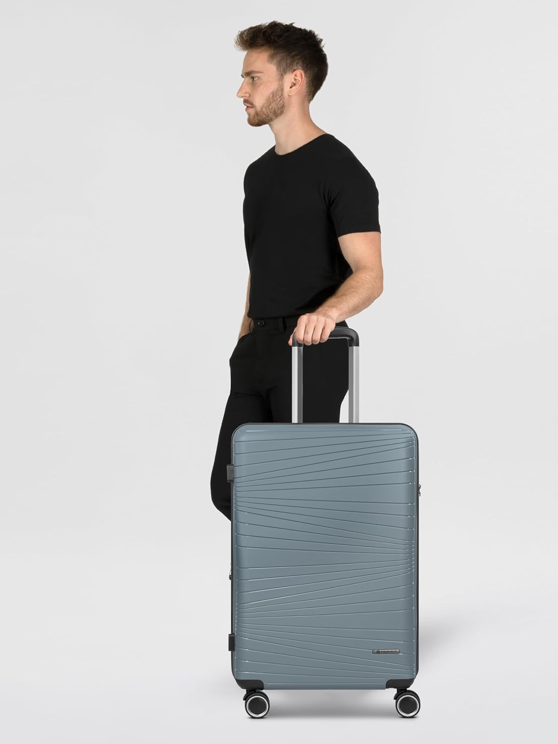 Hartschalen-Trolley, Grey Koffer M (65 cm) erweiterbar