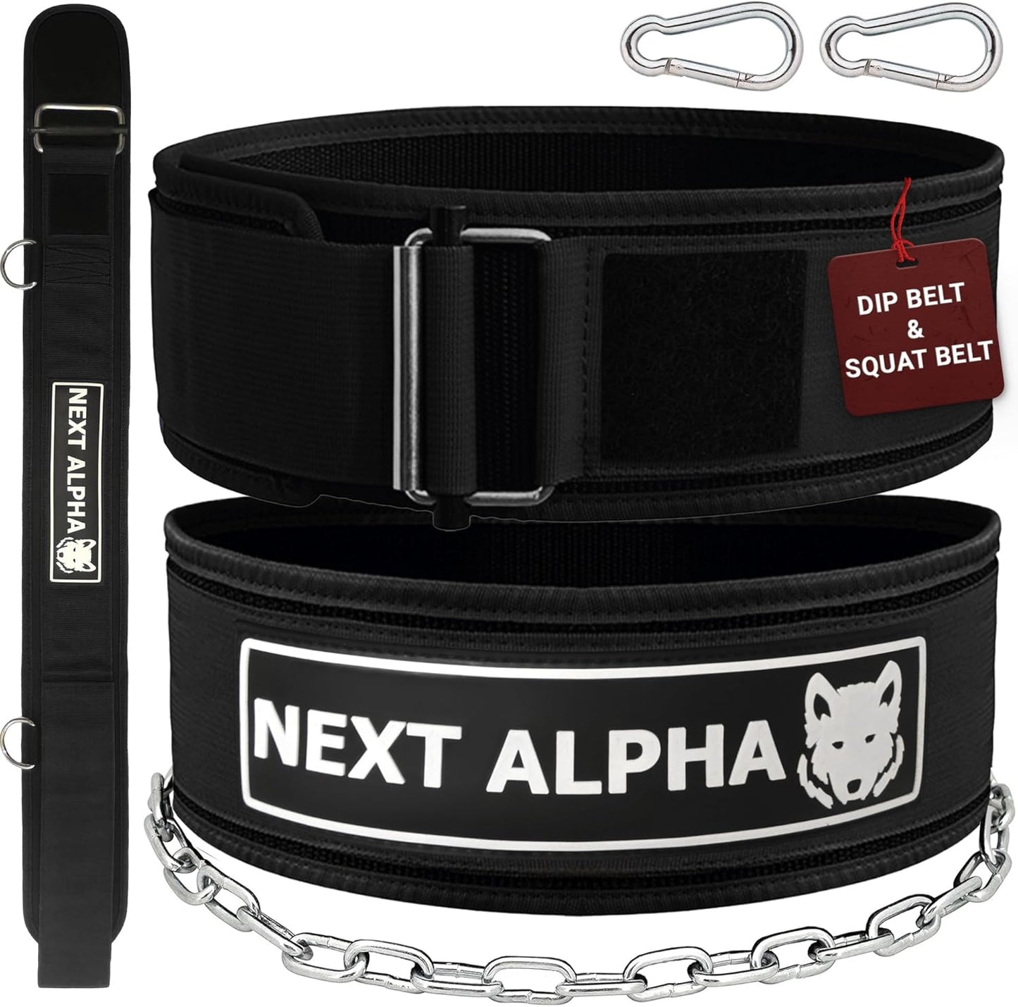 Gewichtheber- & Dip-Gürtel, XL Schwarz