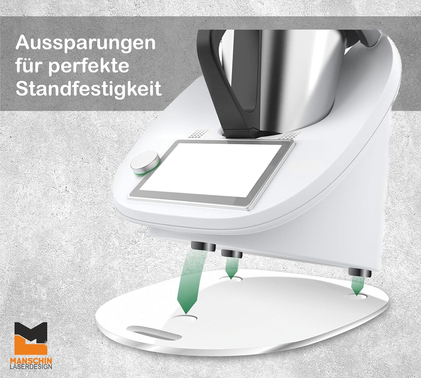 Gleitbrett für Thermomix TM5, TM6 & TM31, Transparent