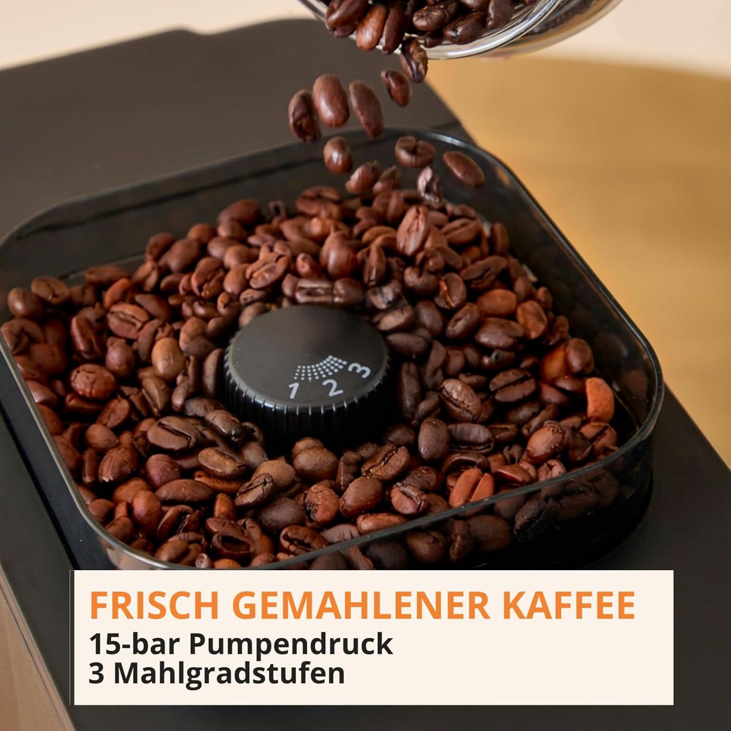 Coffee Crush Extra Kaffeevollautomat, Schwarz