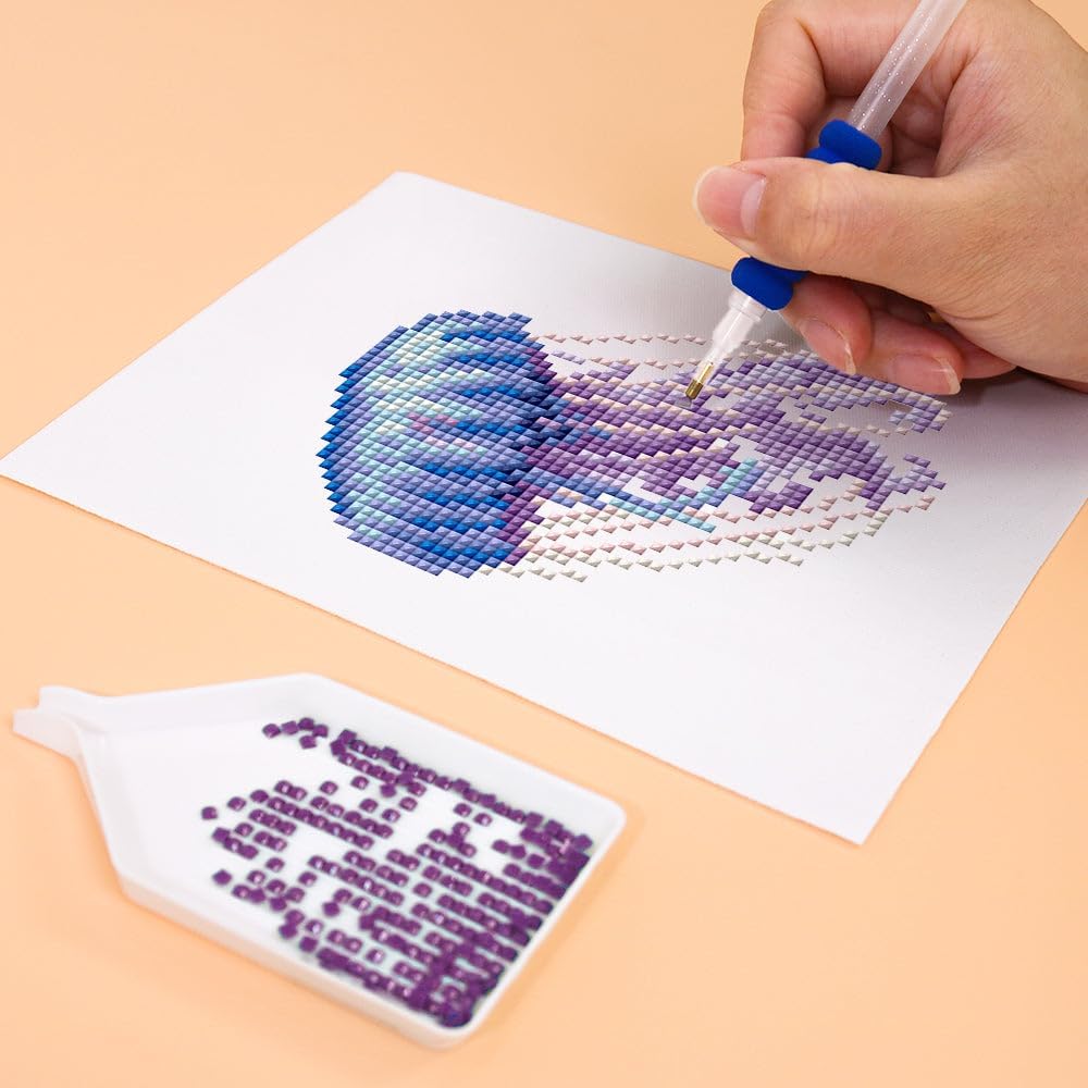 Mini Serie Diamond Painting Set mit 12 Stück, Meereswesen Serie PROBLEMYOUMUSTCHECK