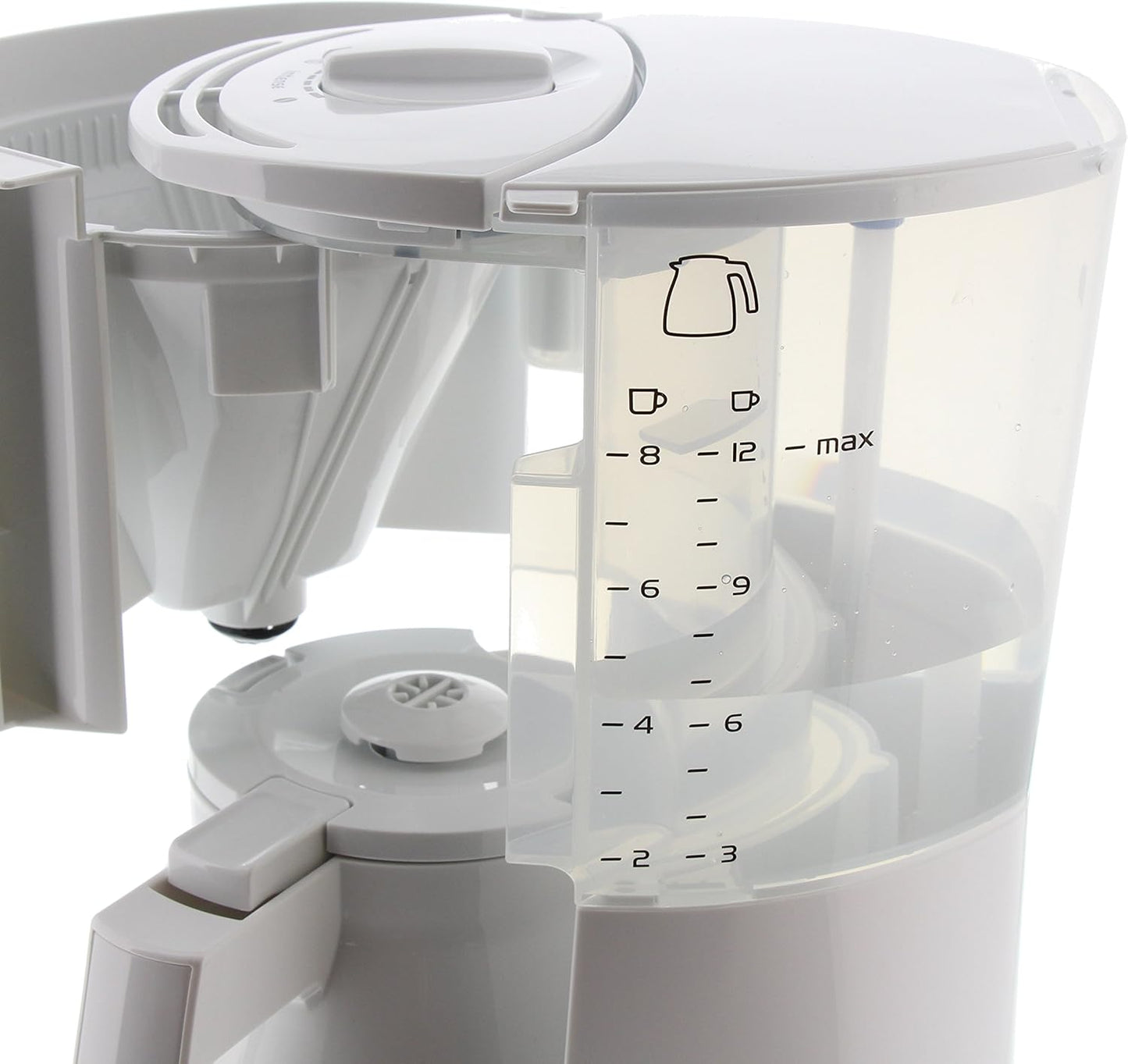 Enjoy 1017-05 Filterkaffeemaschine mit Thermokanne, Weiss, Thermkanne, Single