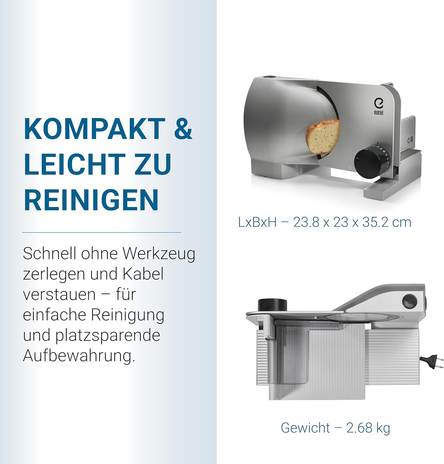 Elektrischer Allesschneider RS72, Silber Rs72
