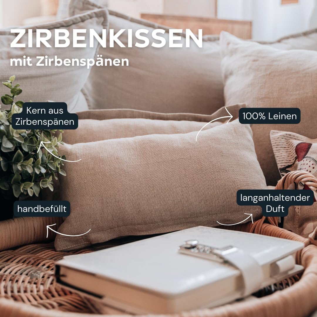 Zirbenkissen & Würfel-Set mit Bio Zirbenöl