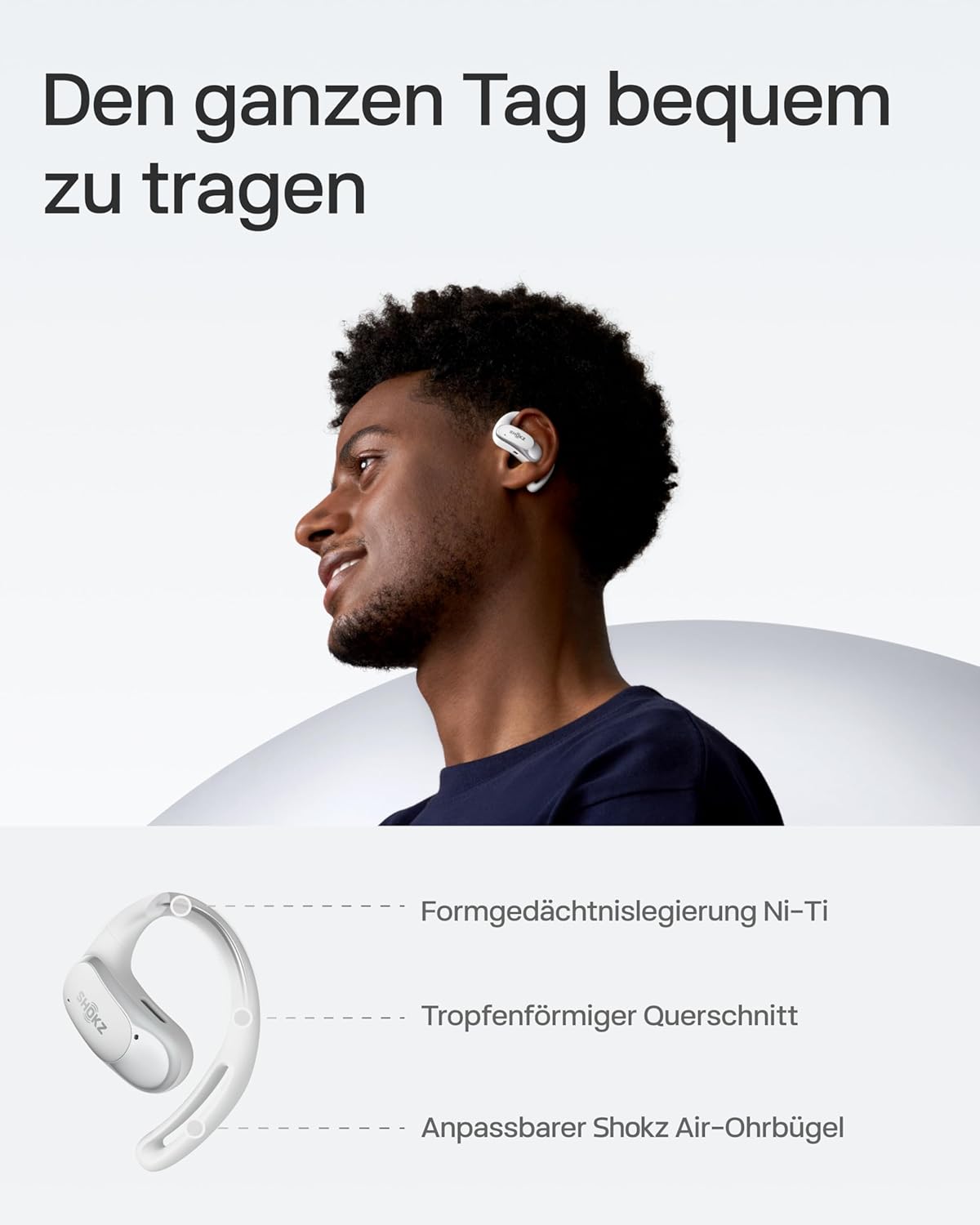 OpenFit Air Open-Ear-Kopfhörer, Weiß