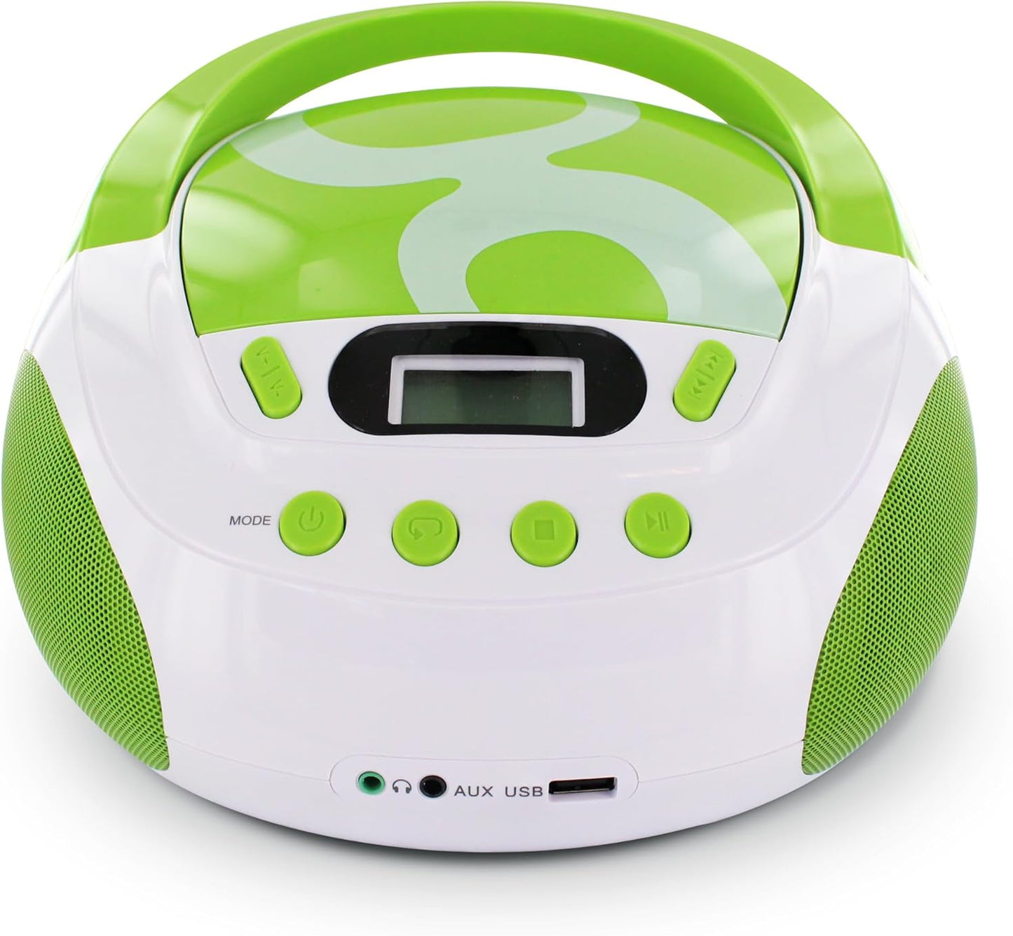 Tragbarer CD-/MP3-Player mit USB für Kinder, Gulli Grün