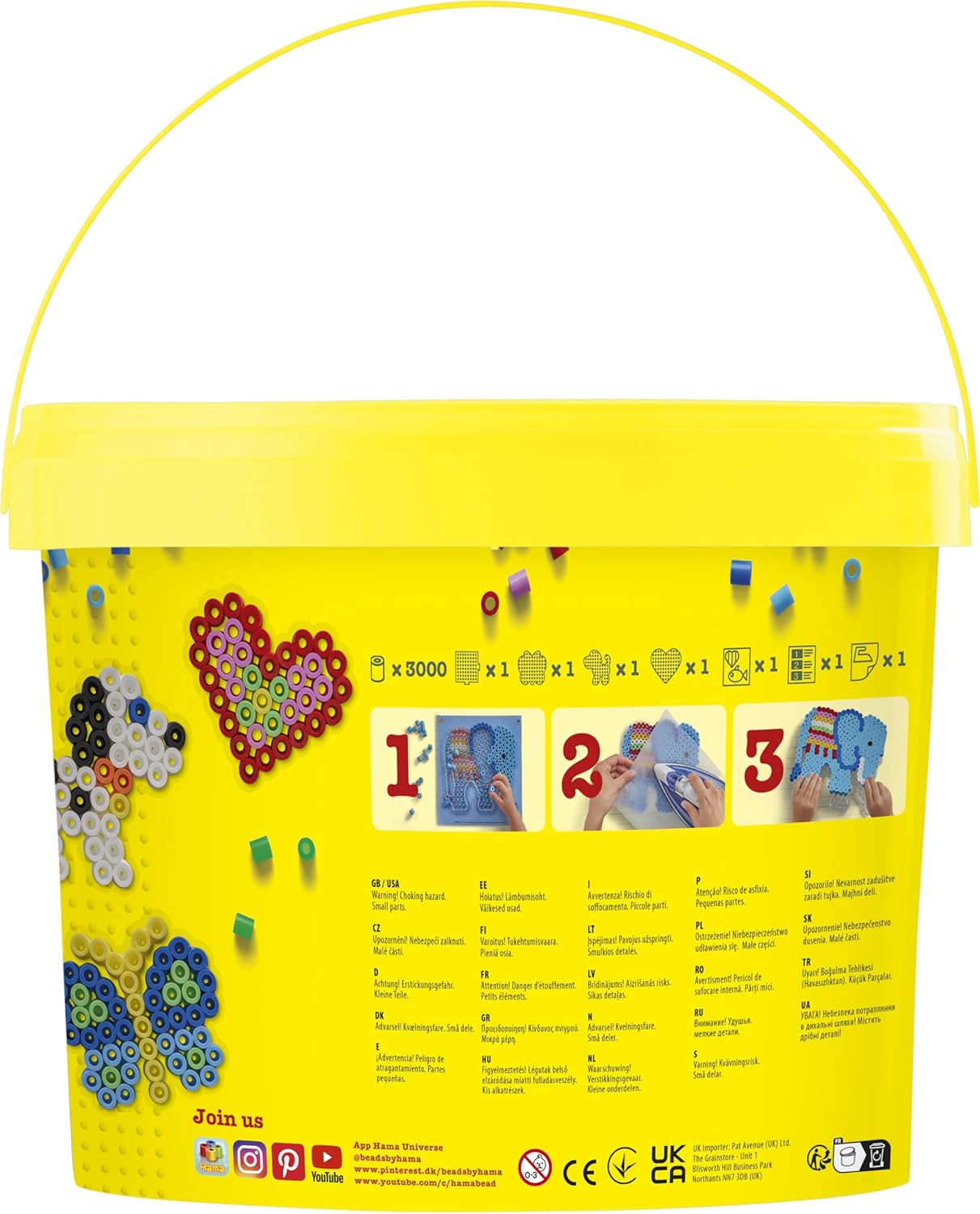 Bügelperlen-Set im Eimer
