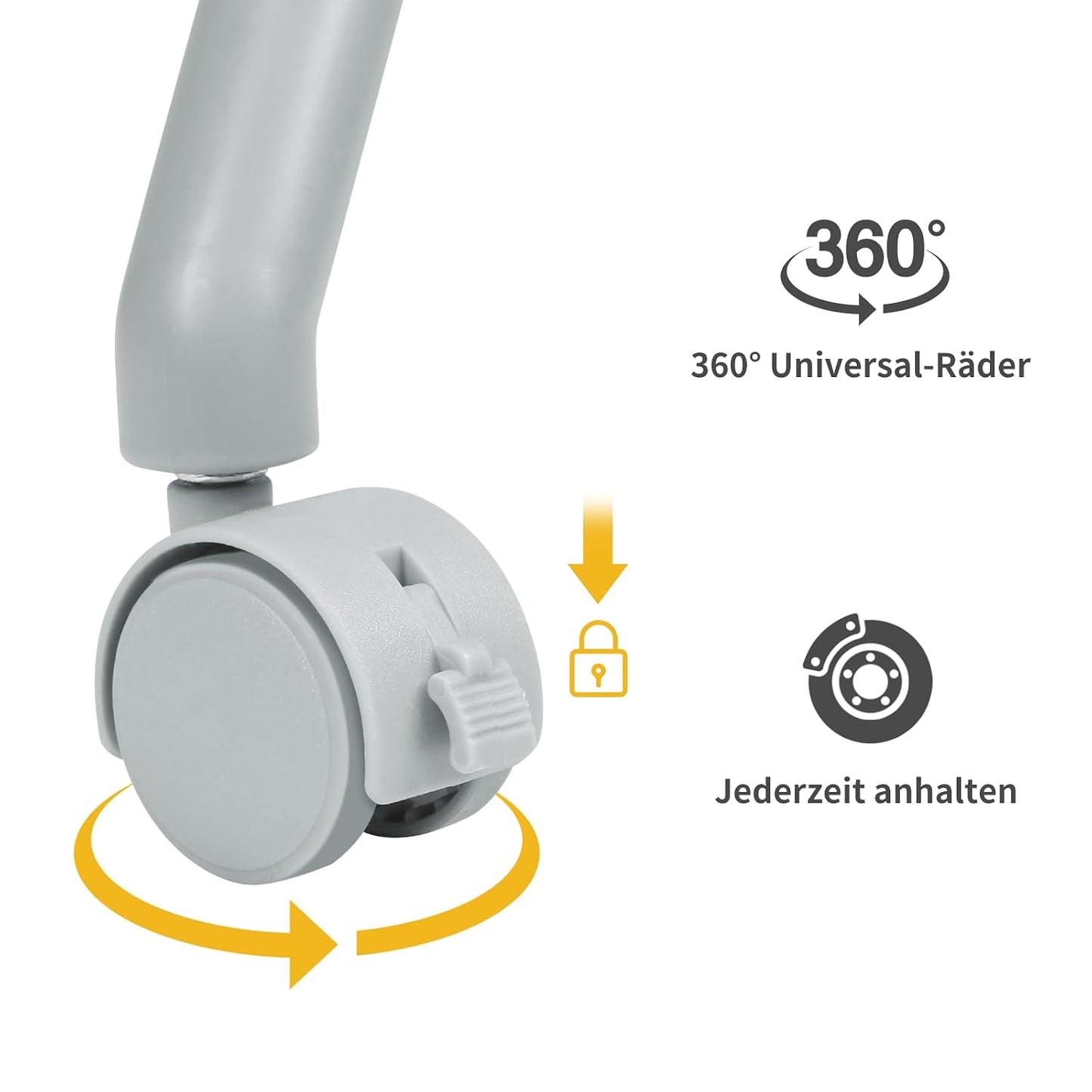 Wickelkombination mit Rollen und Ablagefächern, F-Gris clair