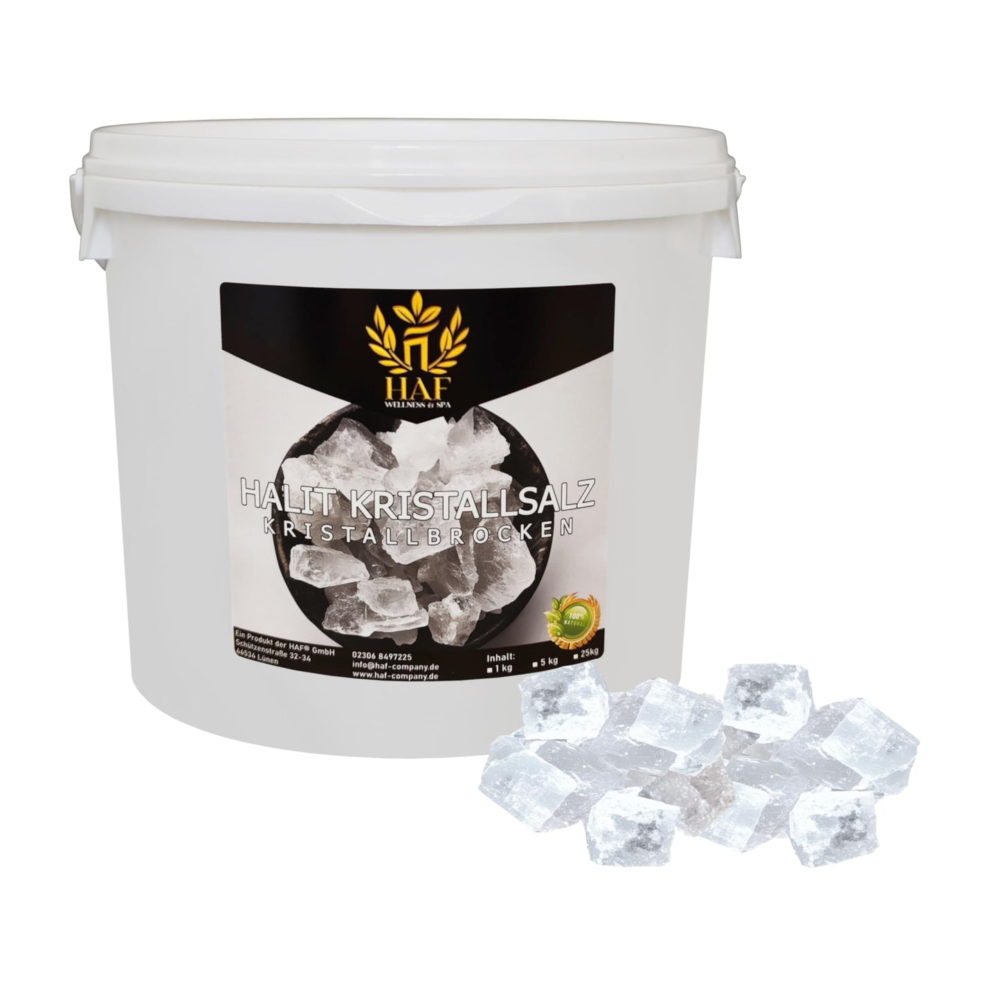 Halit Steinsalzbrocken naturbelassen, 5 kg, 1 x 5 kg